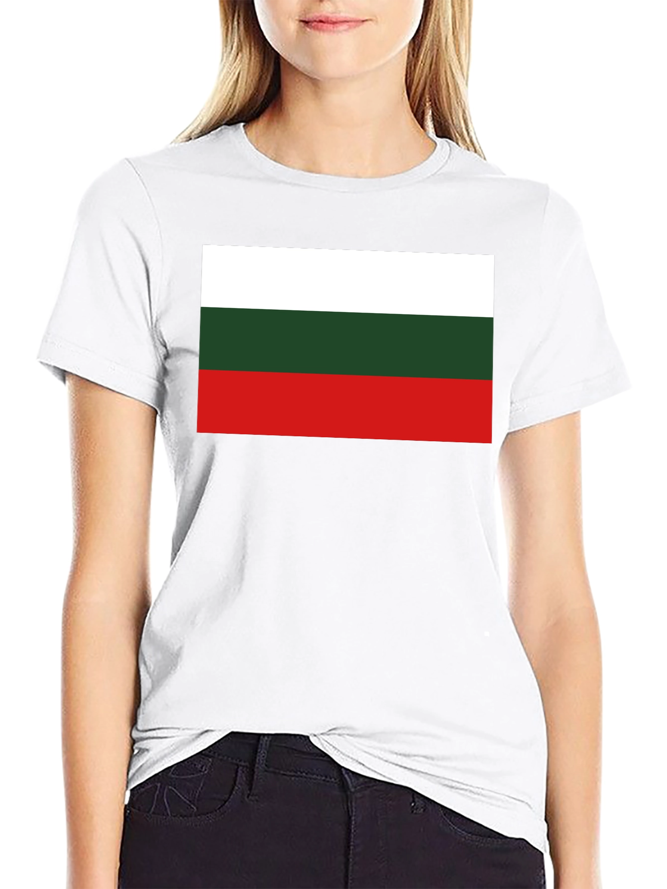 Bulgaria Flag T-Shirt - Black Cotton Tee