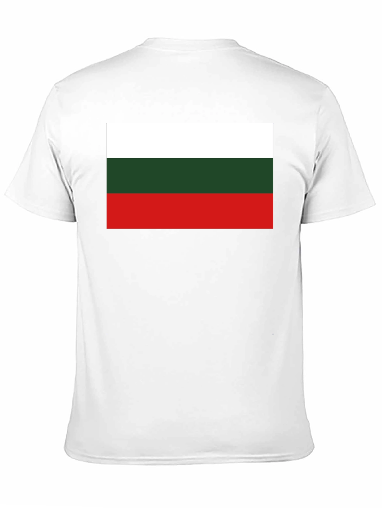 Bulgaria Flag T-Shirt - Black Cotton Tee