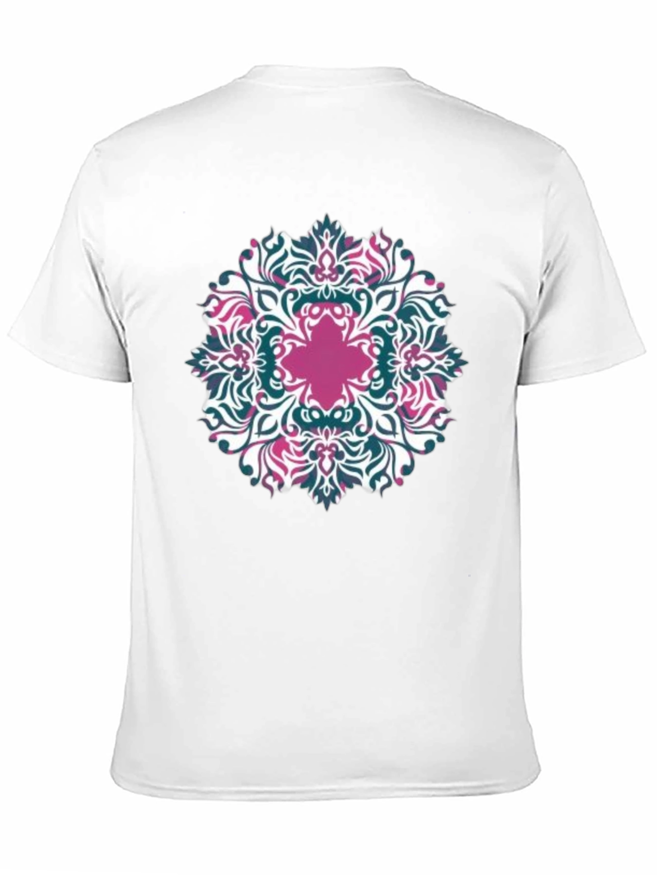 Floral Mandala Graphic Tee - Black