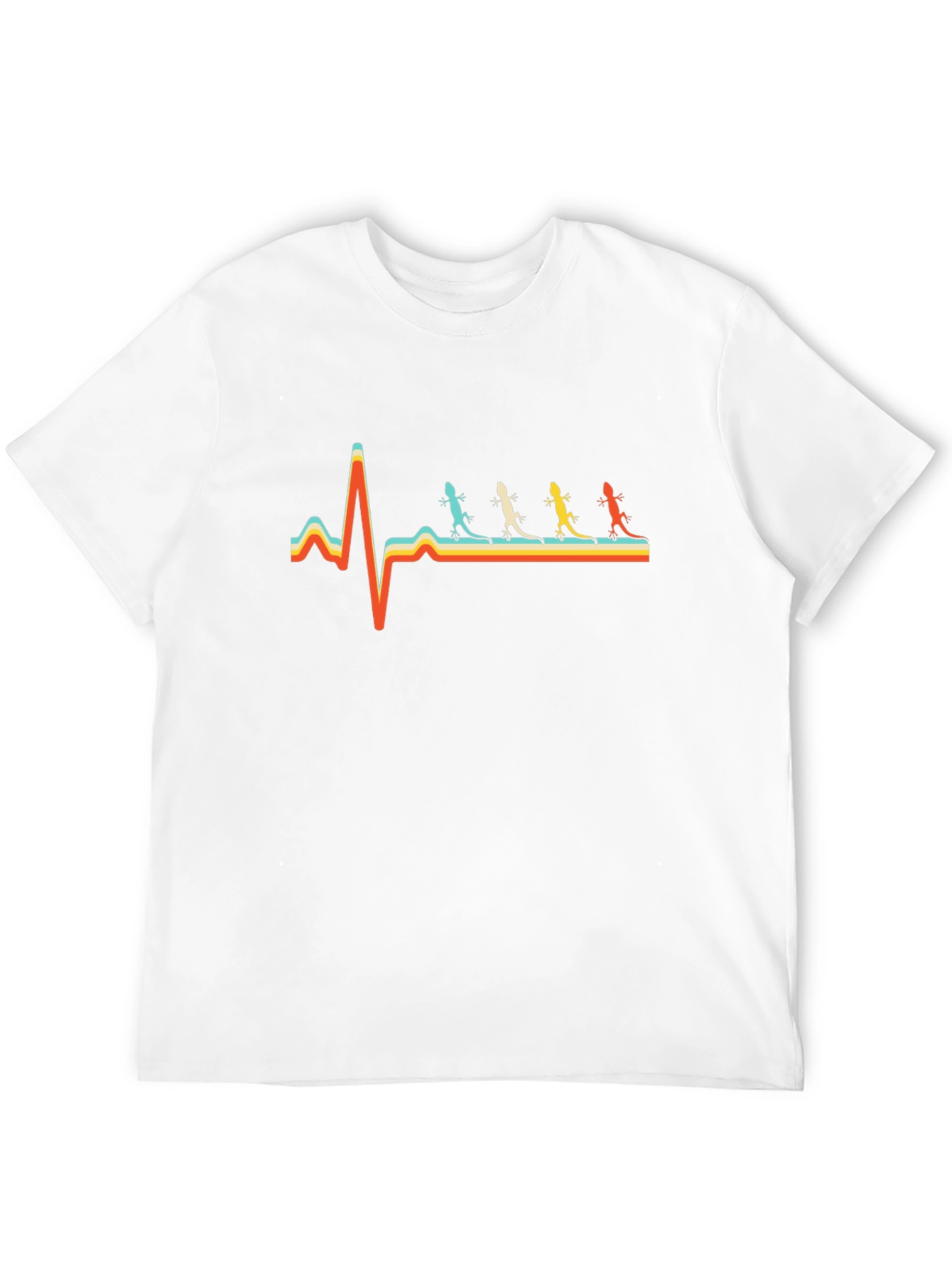Lizard Heartbeat T-Shirt - Retro Style