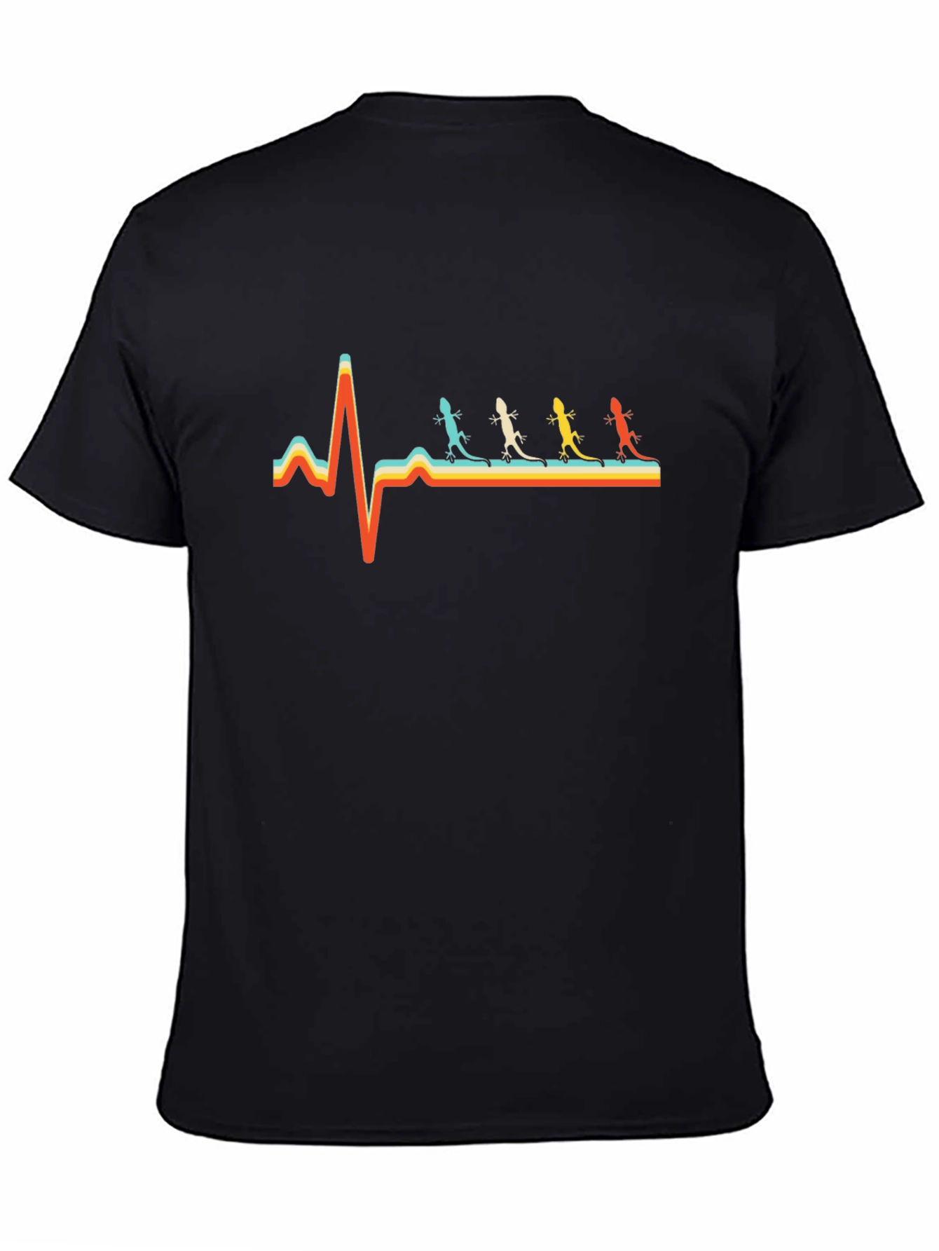 Lizard Heartbeat T-Shirt - Retro Style