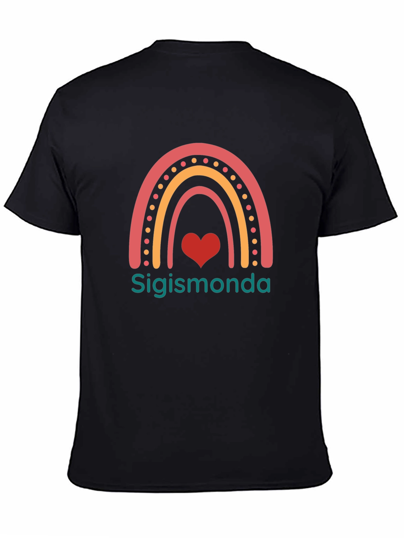 Rainbow Heart Sigismonda Personalized T-Shirt