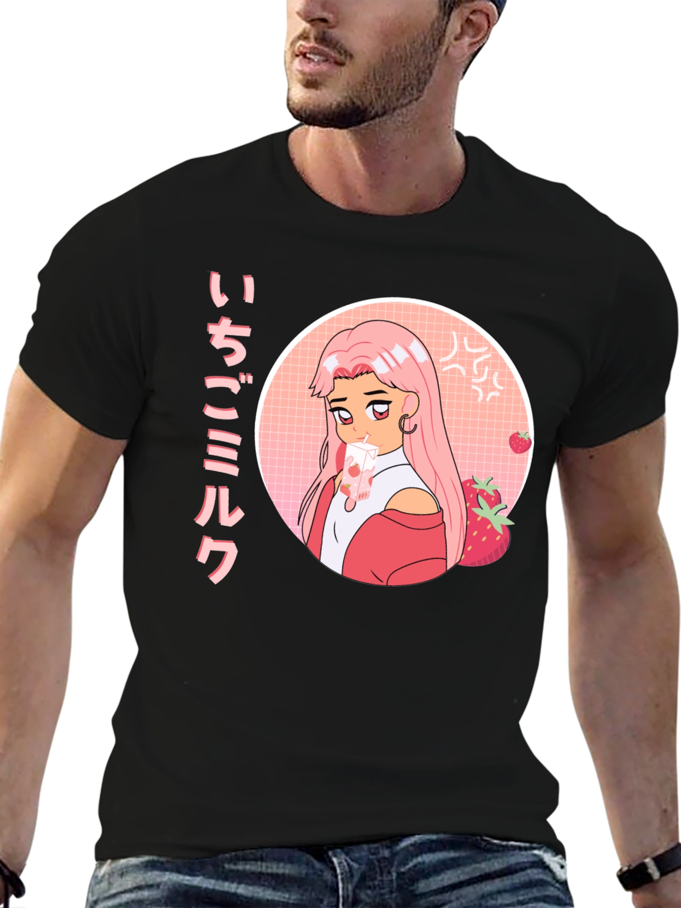 Anime Strawberry Milk T-Shirt
