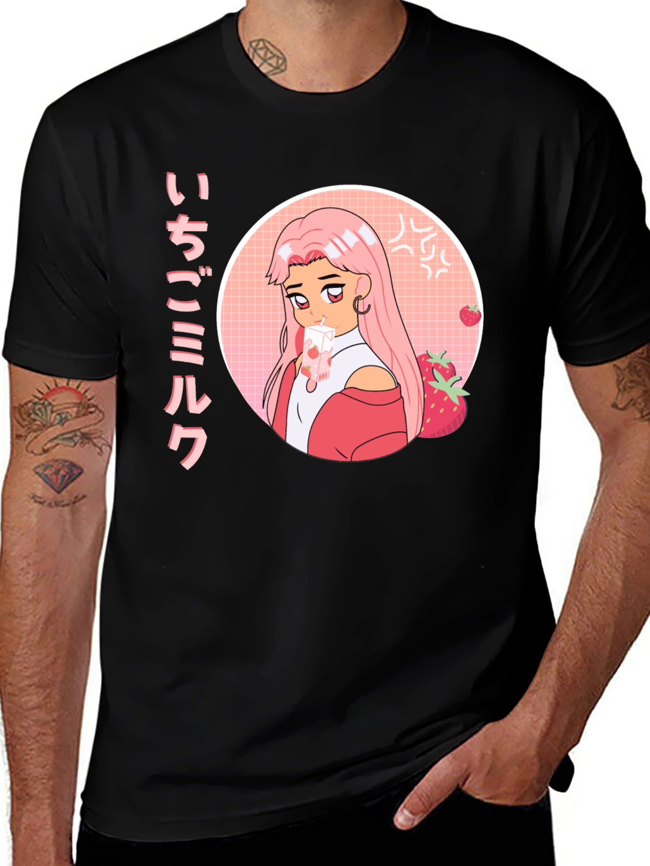 Anime Strawberry Milk T-Shirt