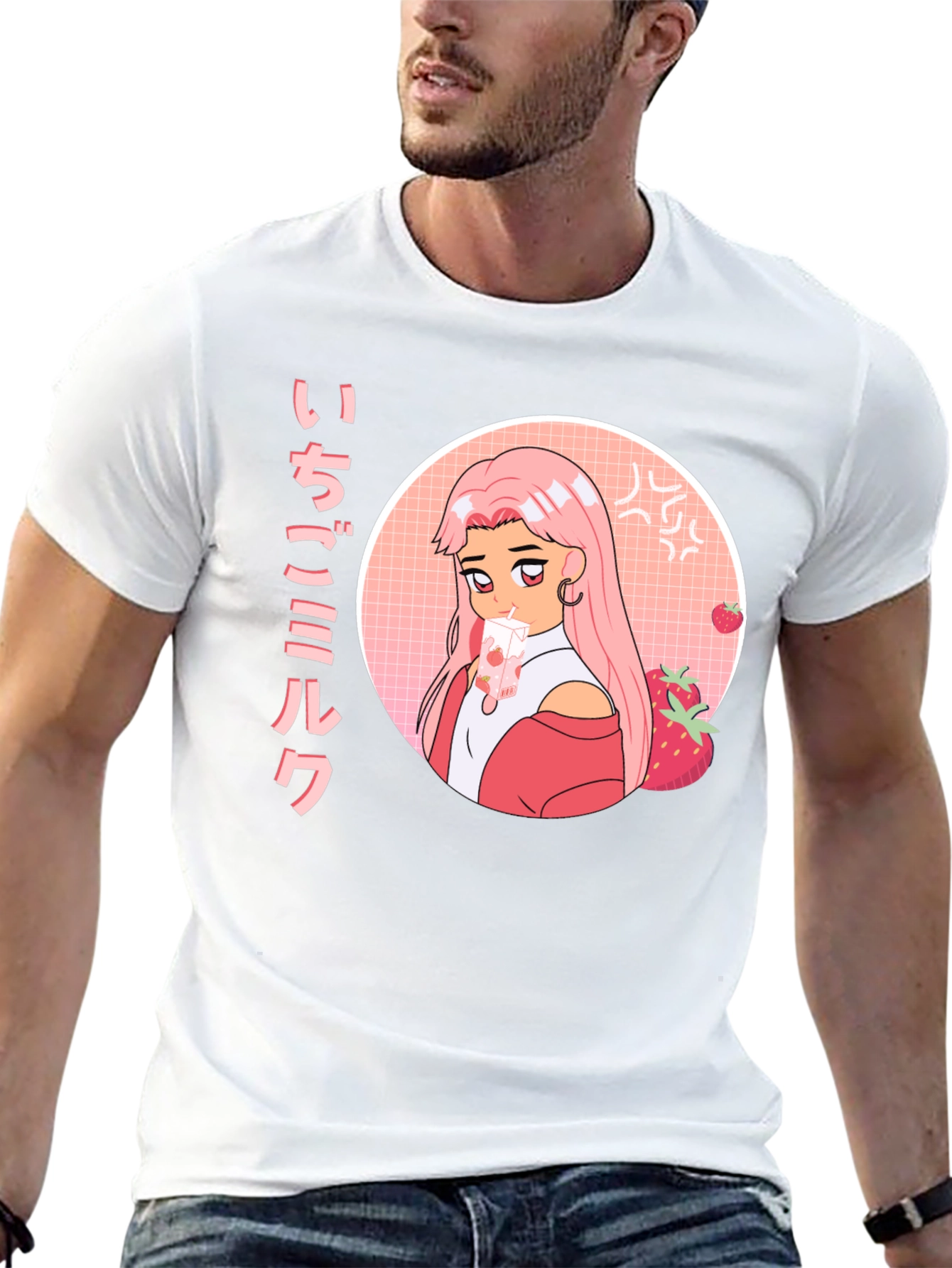 Anime Strawberry Milk T-Shirt
