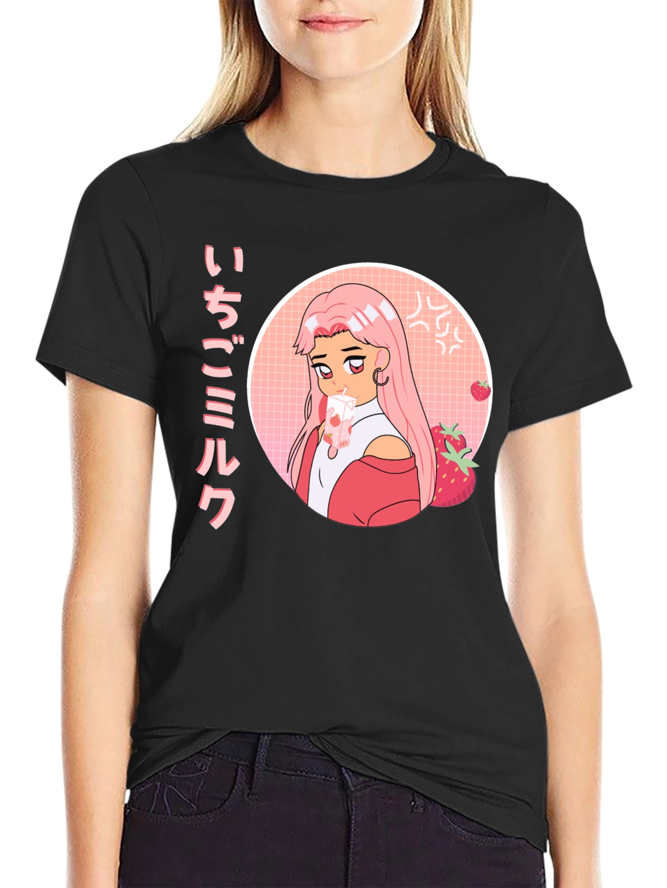 Anime Strawberry Milk T-Shirt