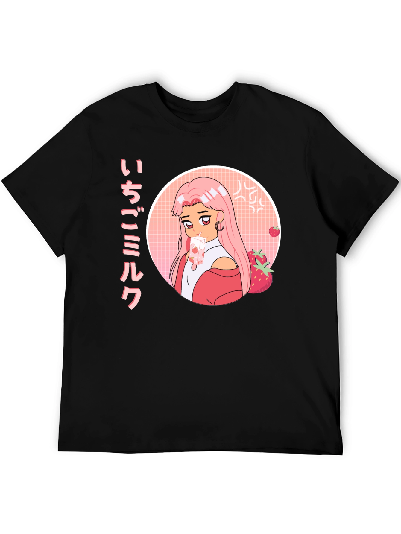 Anime Strawberry Milk T-Shirt