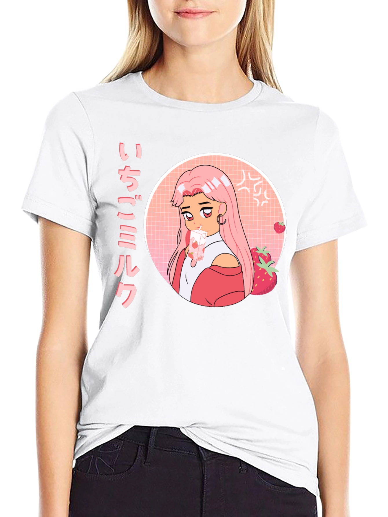Anime Strawberry Milk T-Shirt
