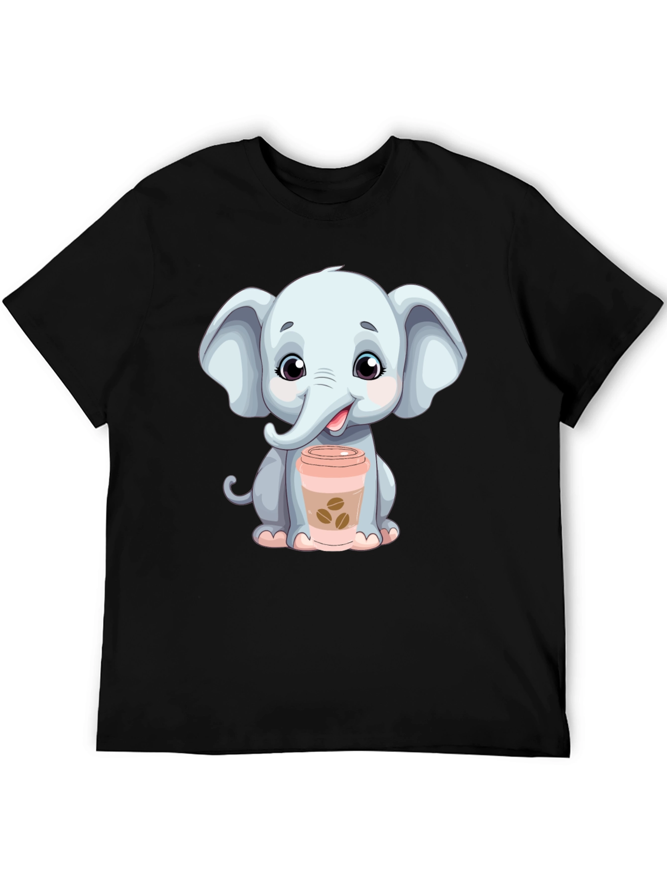 Cute Elephant Coffee Lover T-Shirt