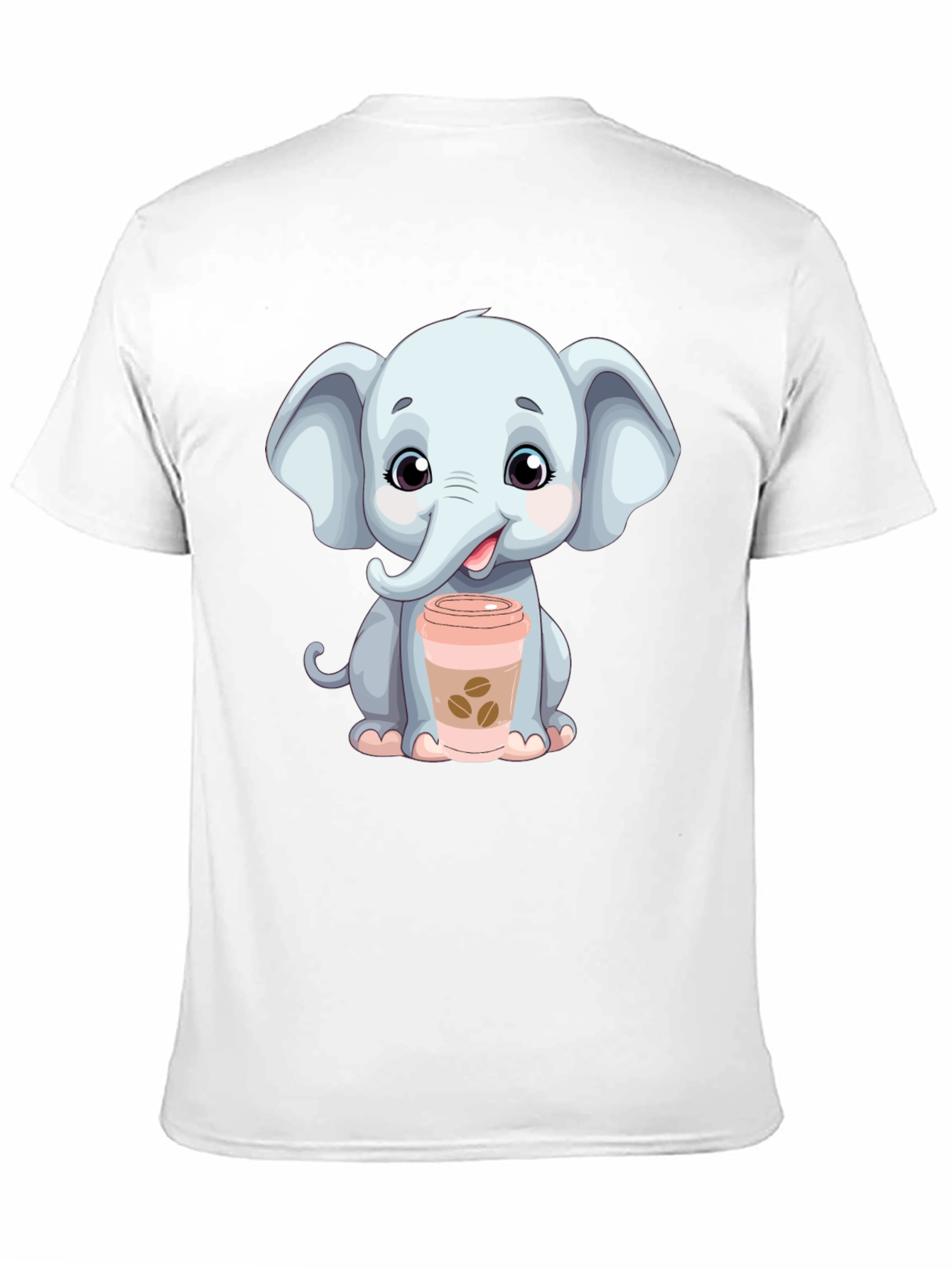 Cute Elephant Coffee Lover T-Shirt