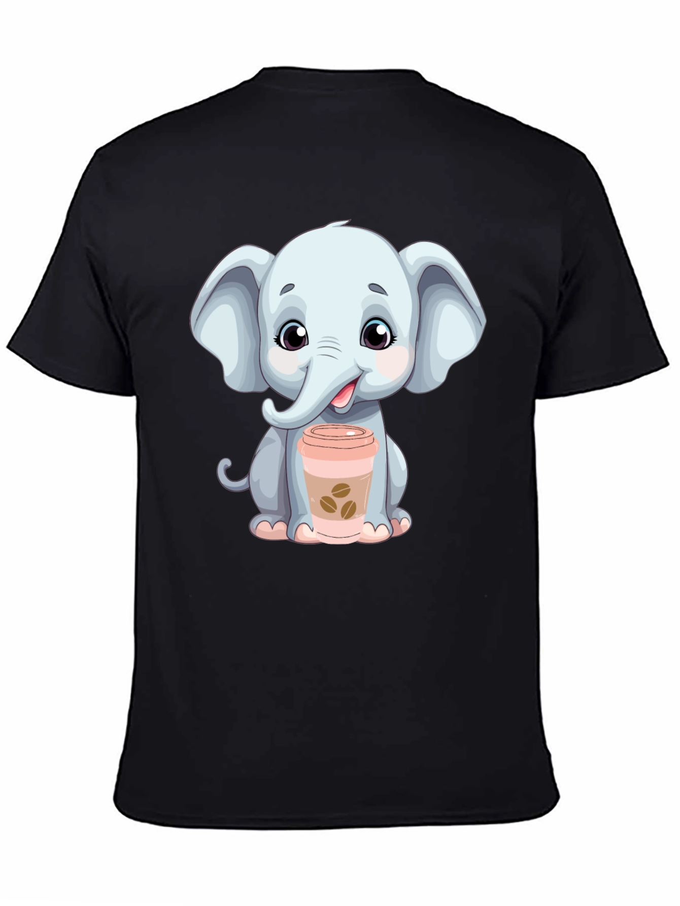 Cute Elephant Coffee Lover T-Shirt