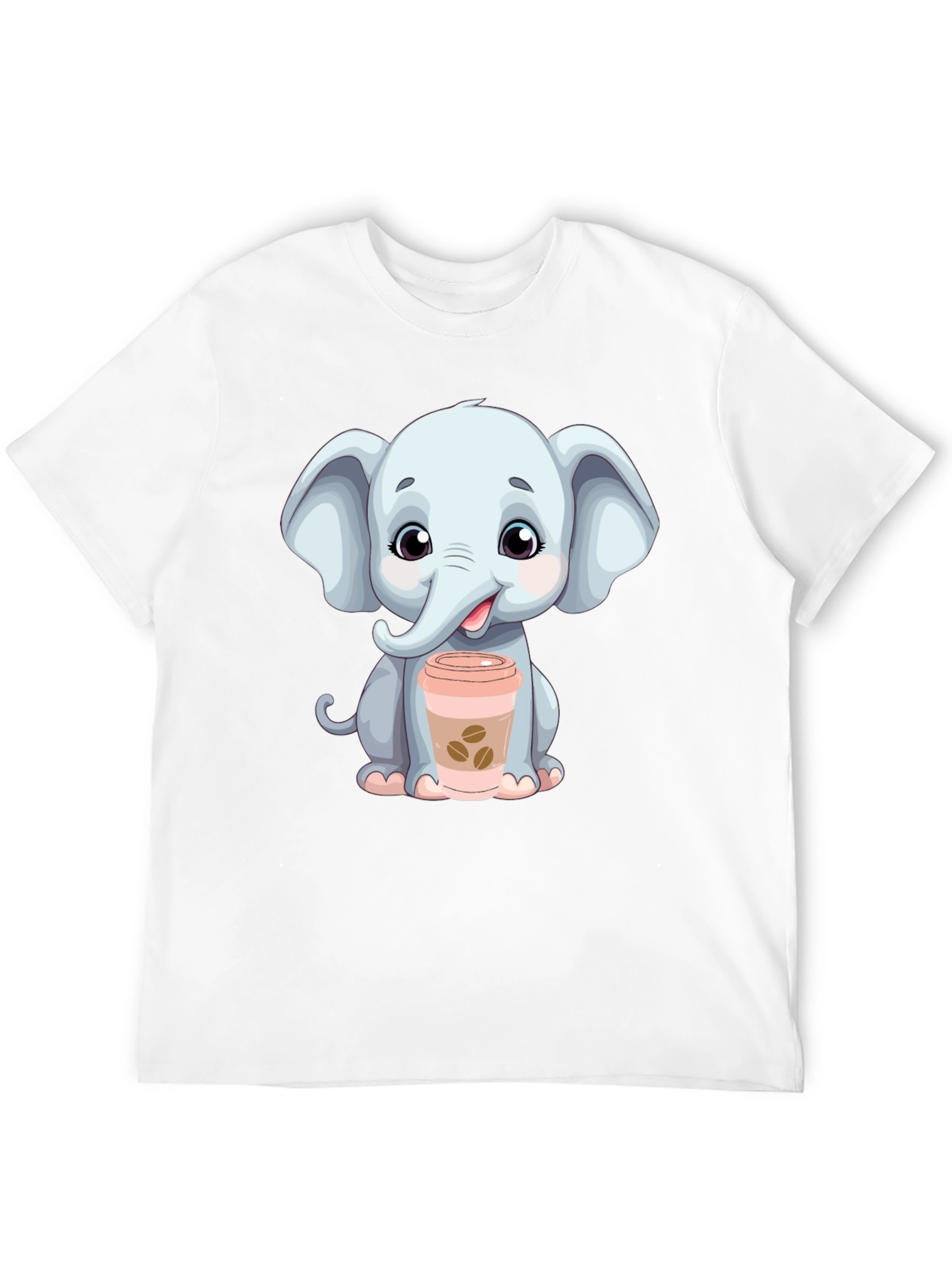 Cute Elephant Coffee Lover T-Shirt