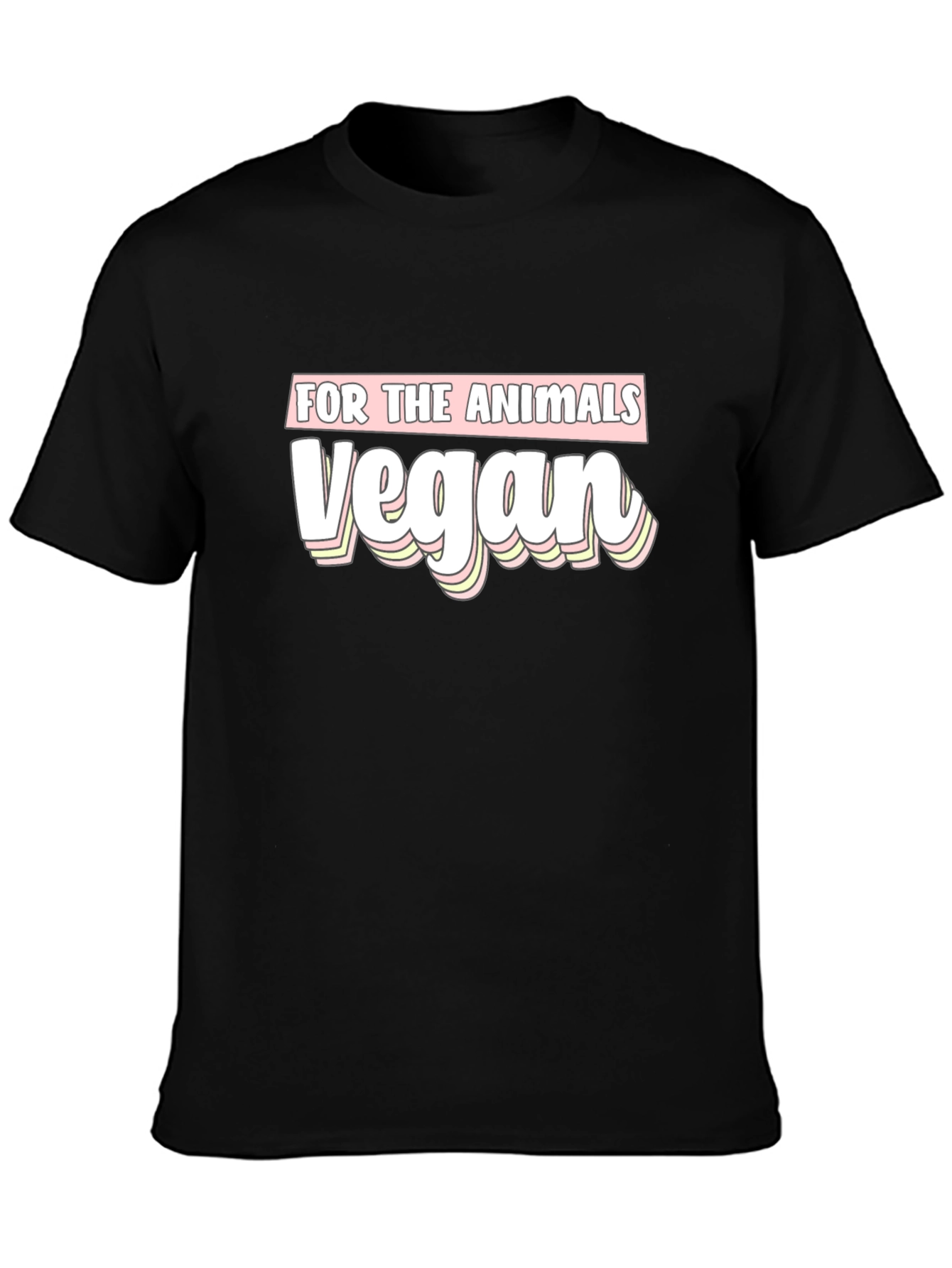 Vegan For The Animals T-Shirt - Black