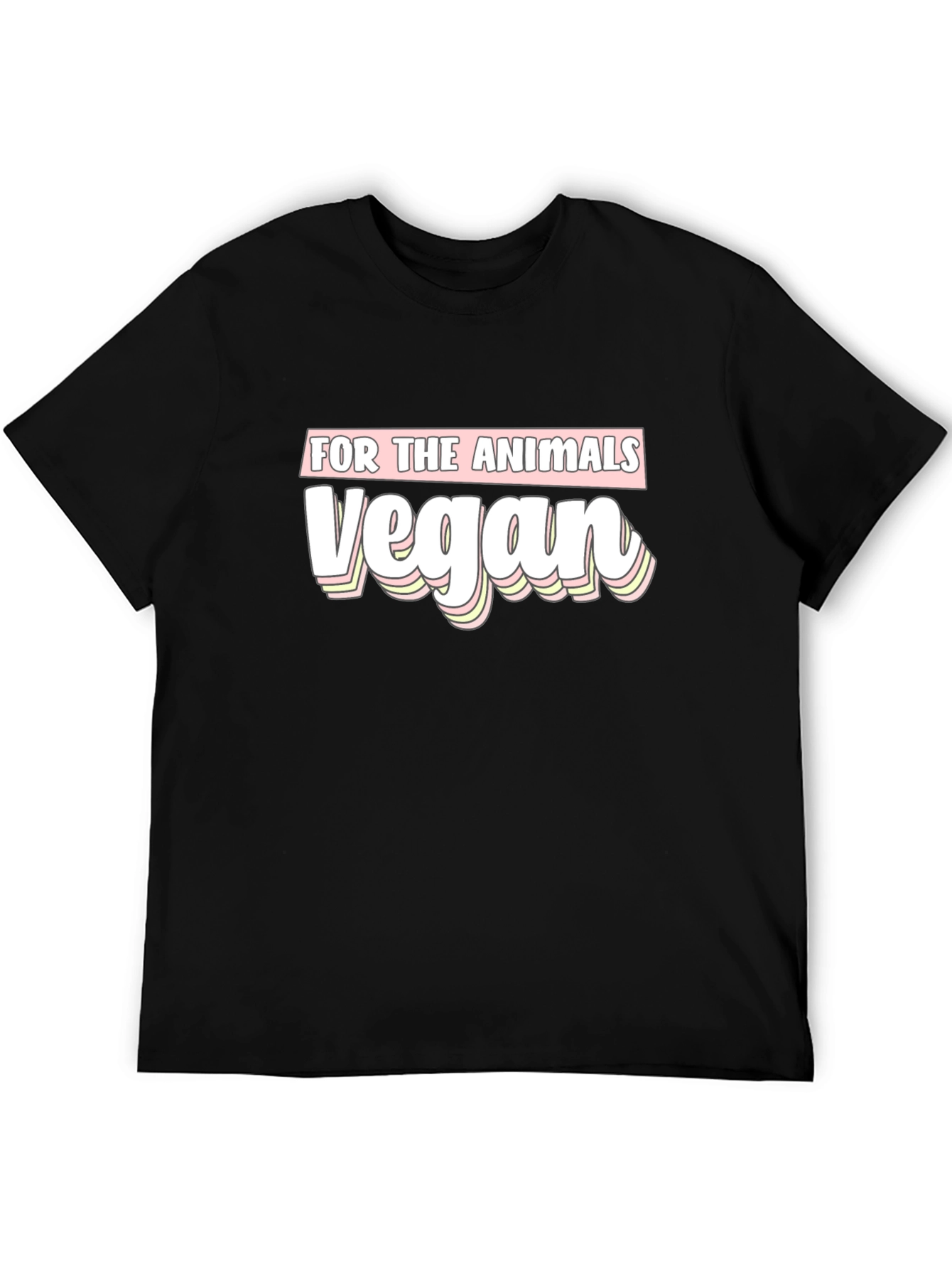 Vegan For The Animals T-Shirt - Black