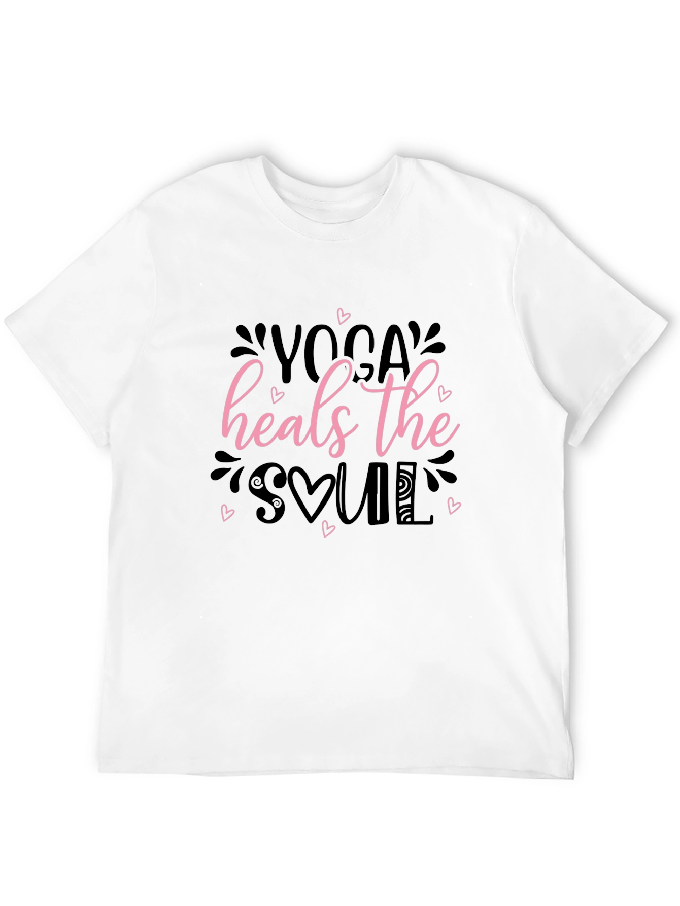 Yoga Heals the Soul Black T-Shirt