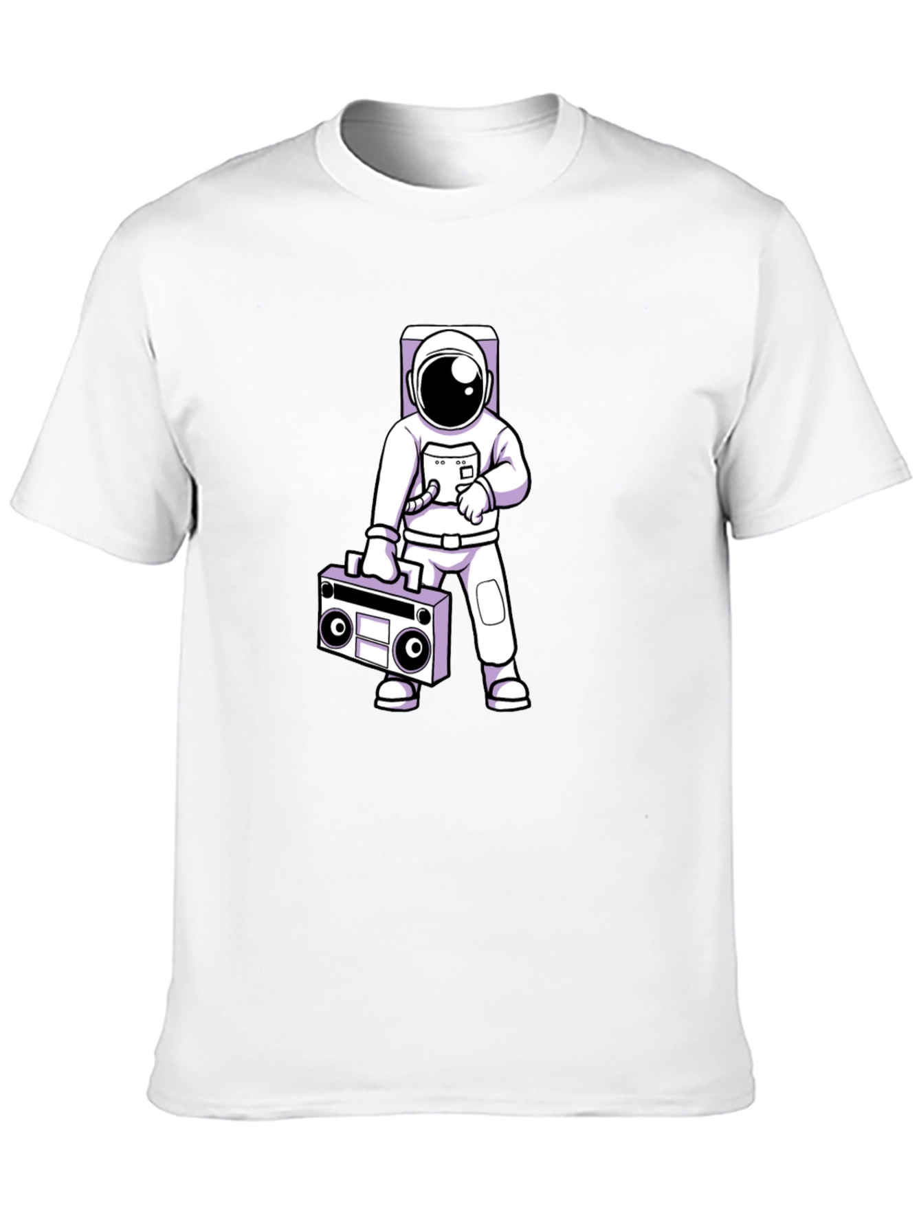 Astronaut Boombox Graphic T-Shirt