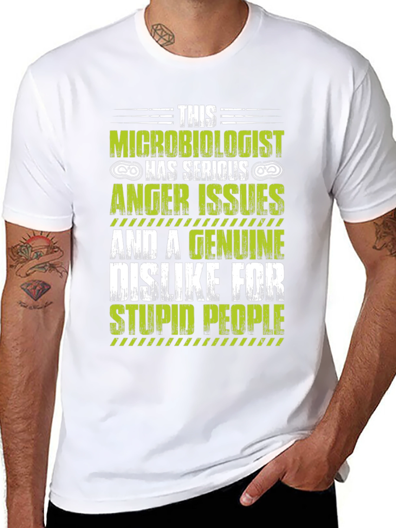 Microbiologist Anger Issues Graphic T-Shirt