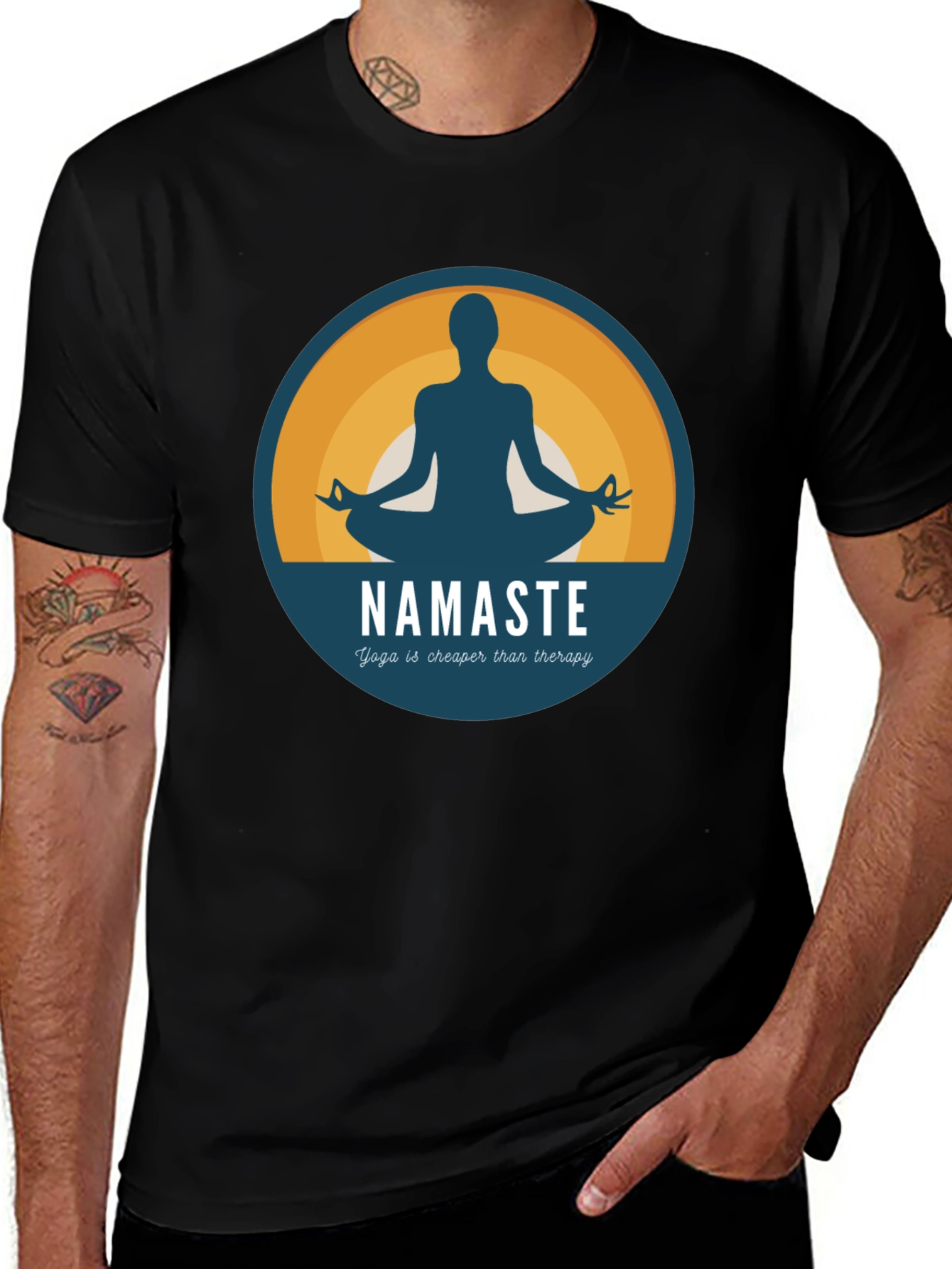 Yoga Namaste T-Shirt: Cheaper Than Therapy!