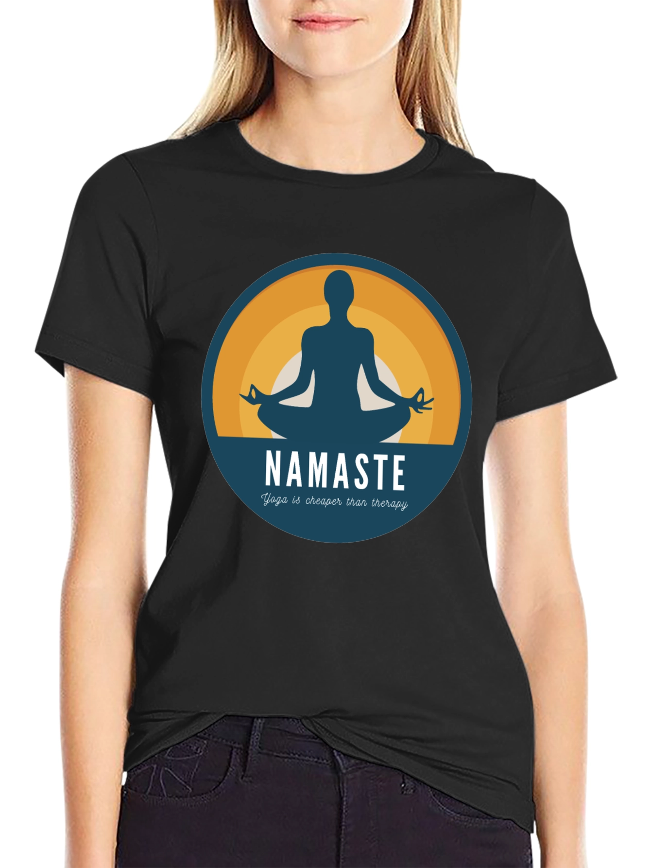 Yoga Namaste T-Shirt: Cheaper Than Therapy!