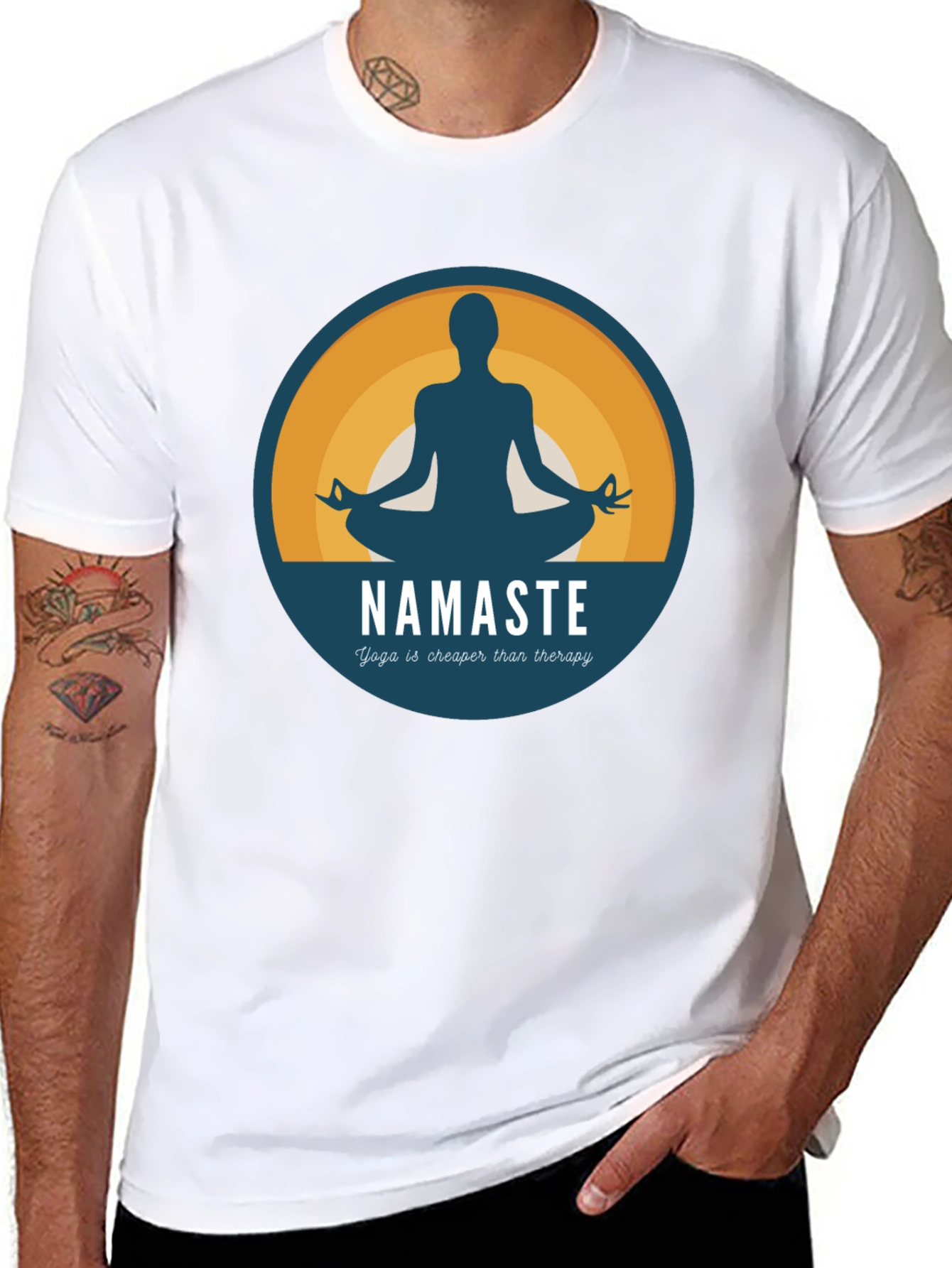 Yoga Namaste T-Shirt: Cheaper Than Therapy!