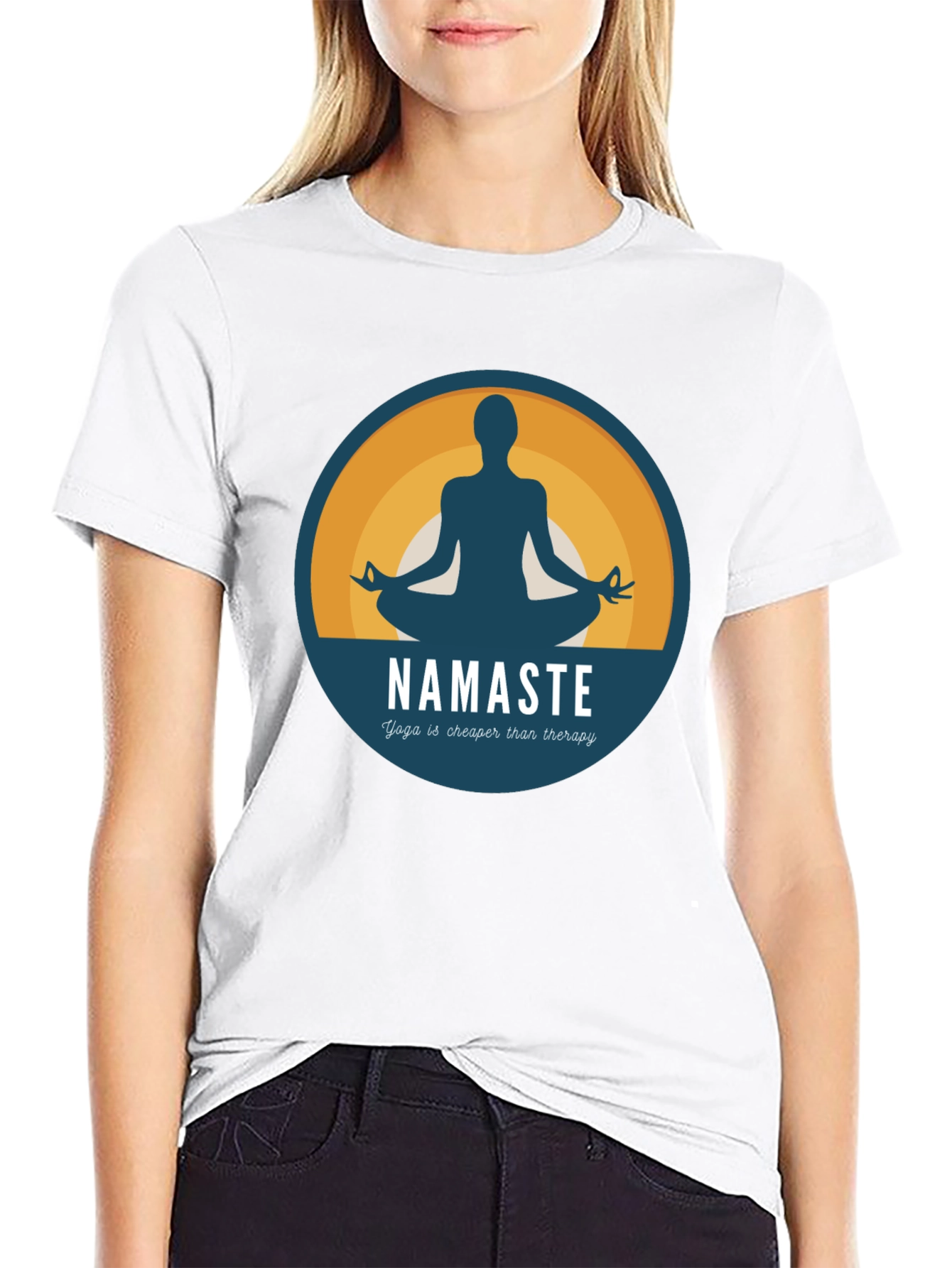Yoga Namaste T-Shirt: Cheaper Than Therapy!