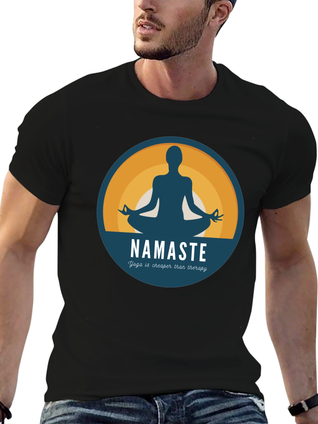 Yoga Namaste T-Shirt: Cheaper Than Therapy!