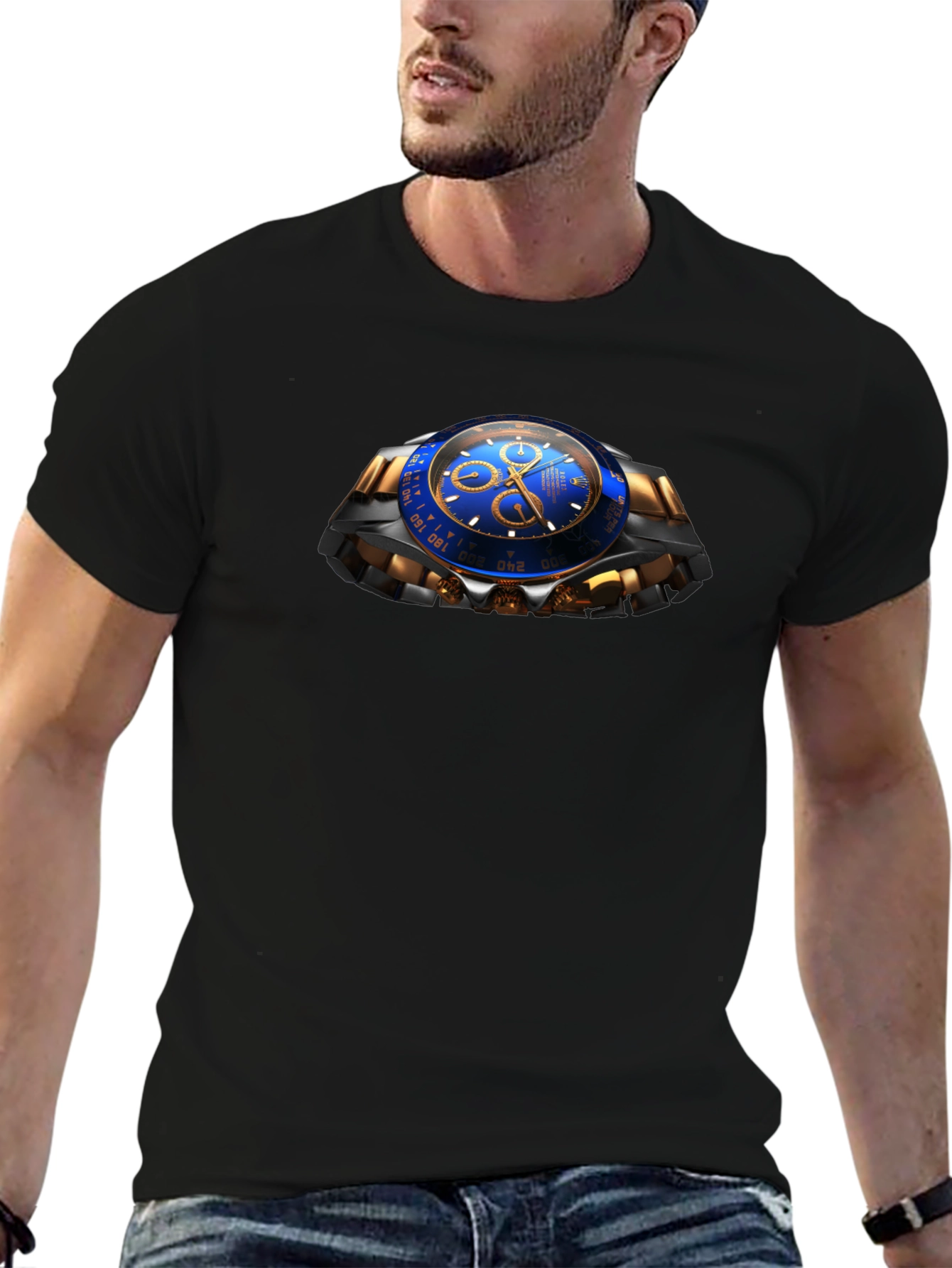 Stylish Watch Graphic T-Shirt