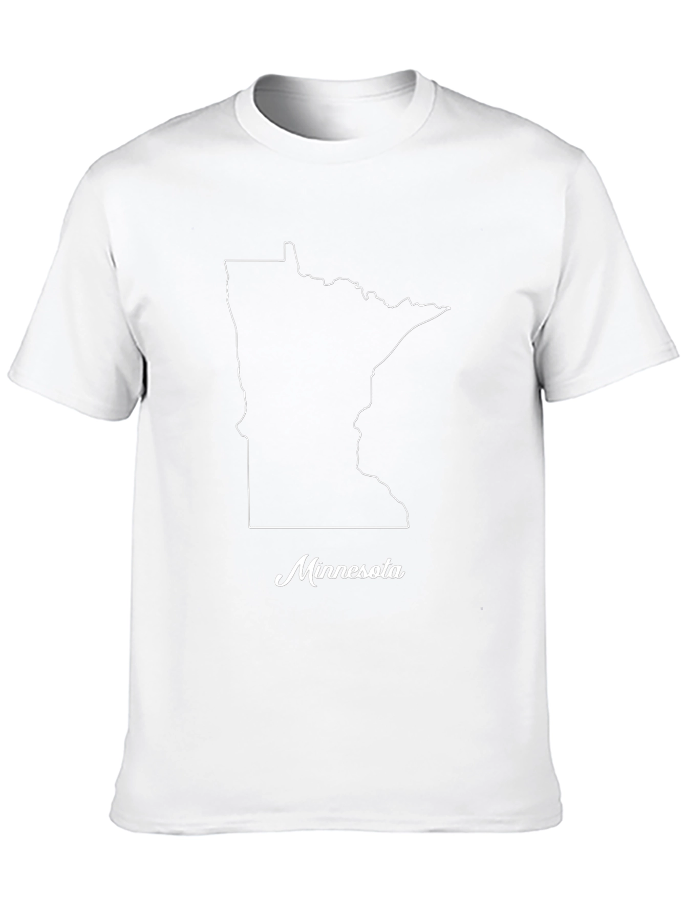 Minnesota Outline Graphic Tee - Black Casual Shirt