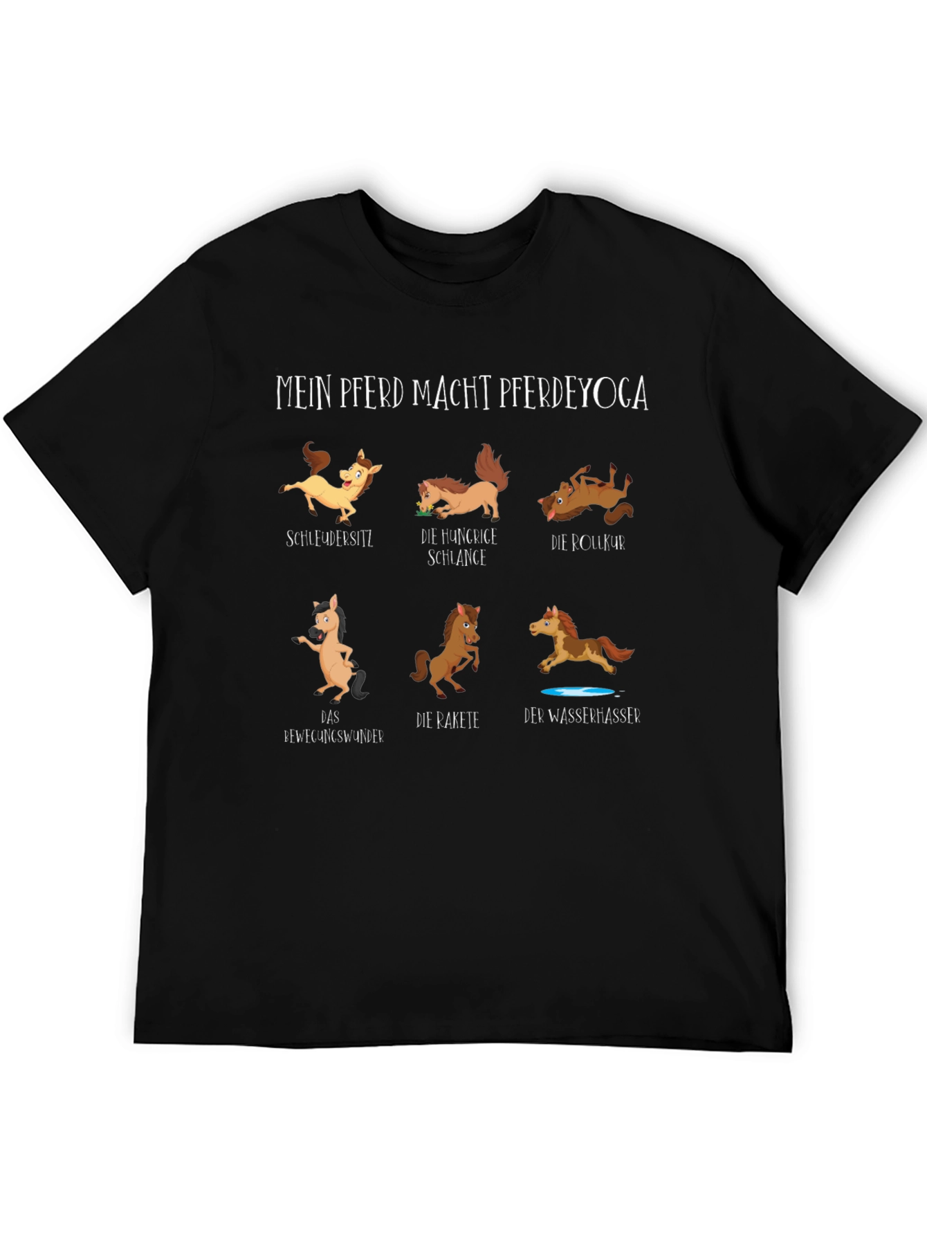 Horse Yoga T-Shirt - Funny Equestrian Tee