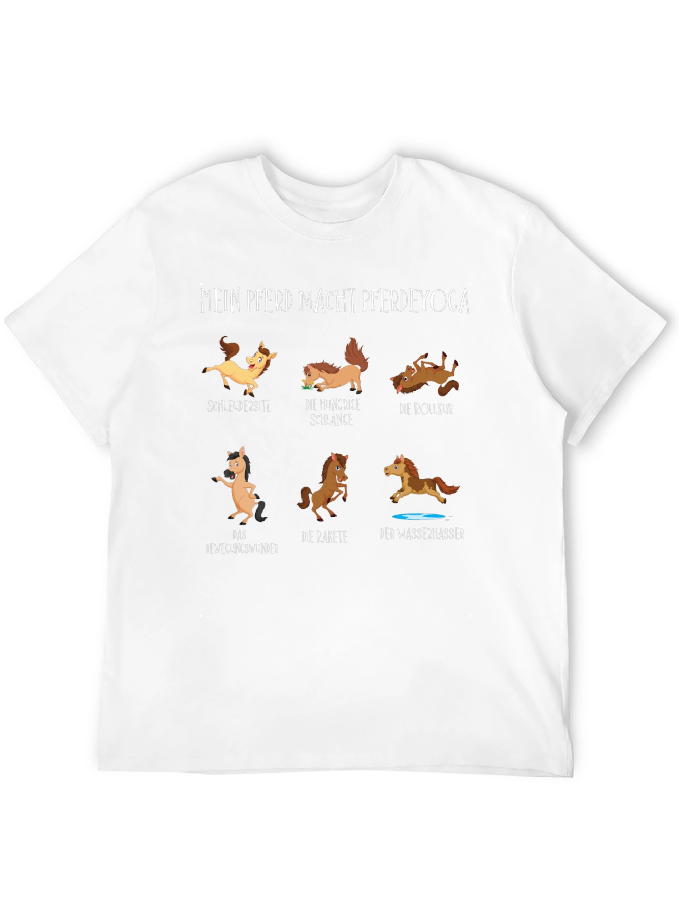 Horse Yoga T-Shirt - Funny Equestrian Tee