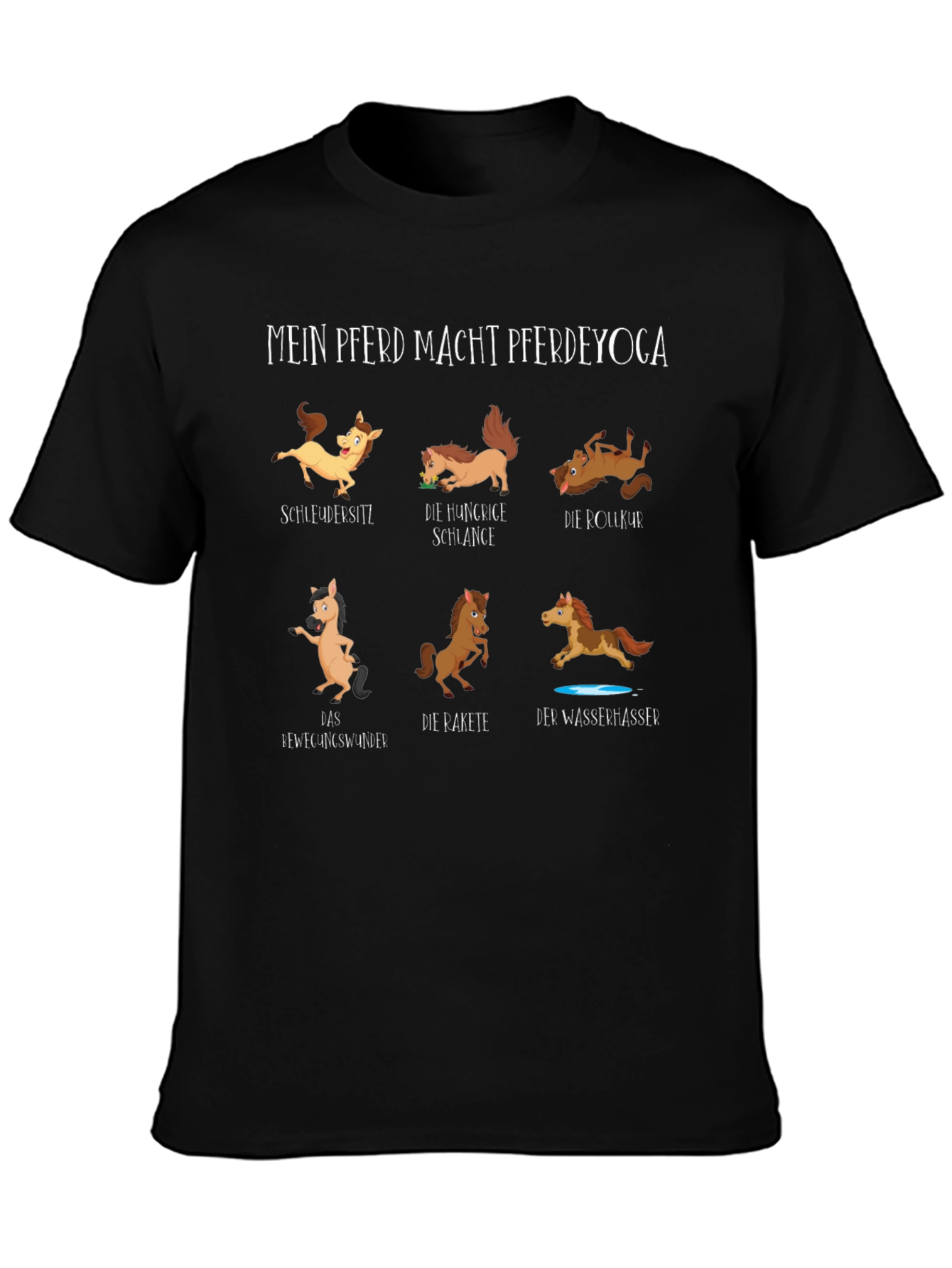 Horse Yoga T-Shirt - Funny Equestrian Tee