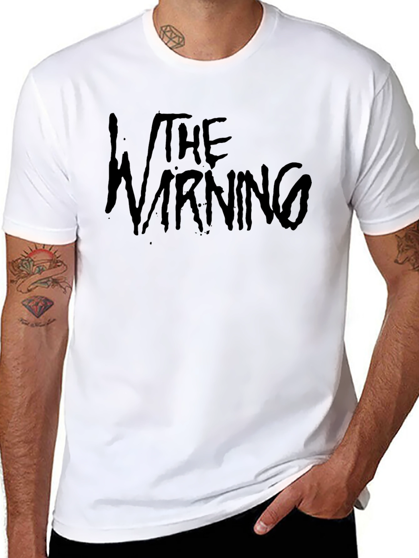 The Warning Band T-Shirt Black