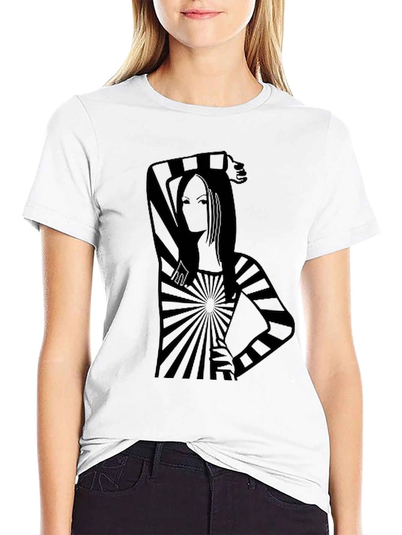 Stripped Design T-Shirt