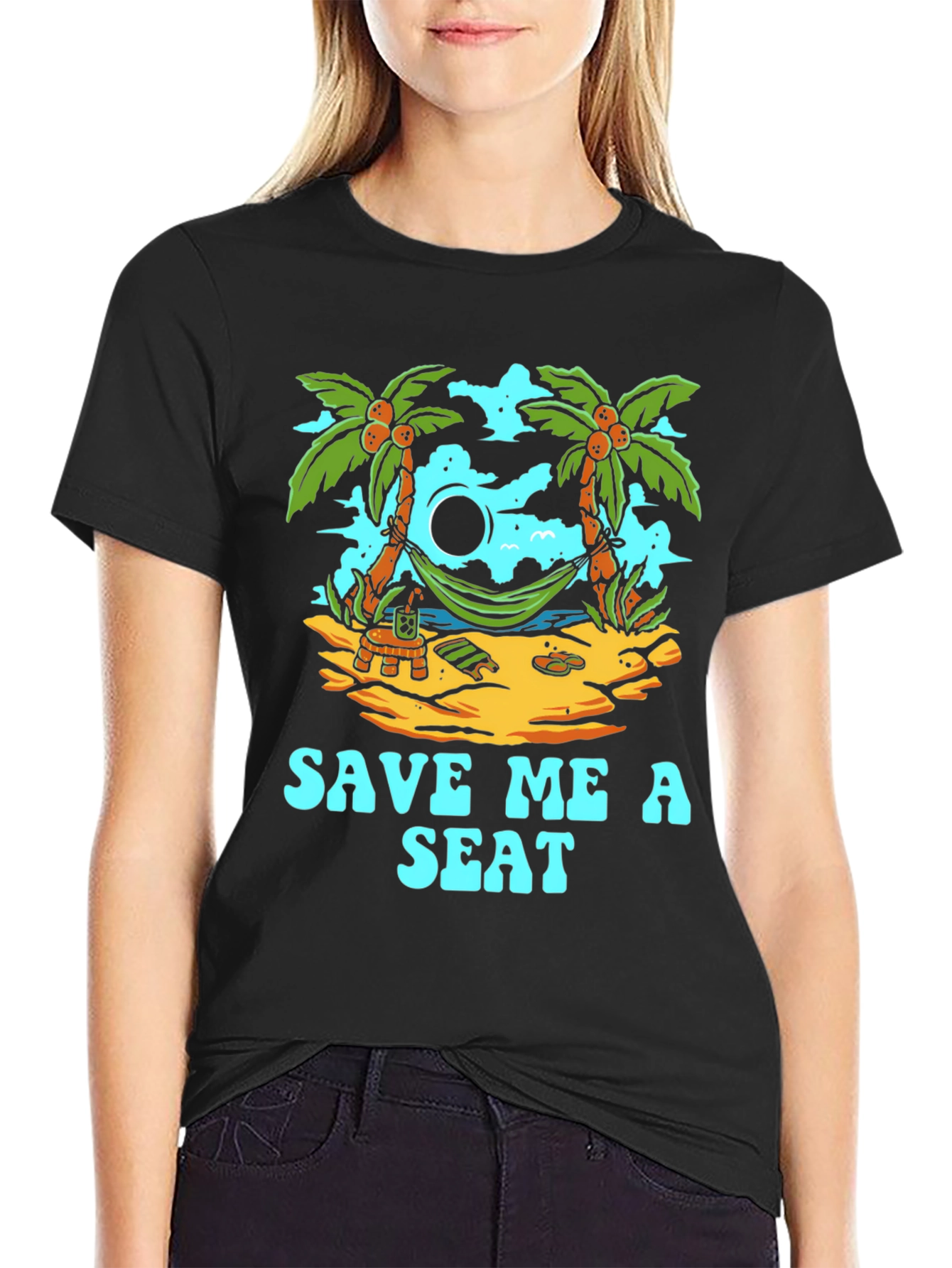 Tropical Beach Save Me a Seat T-Shirt