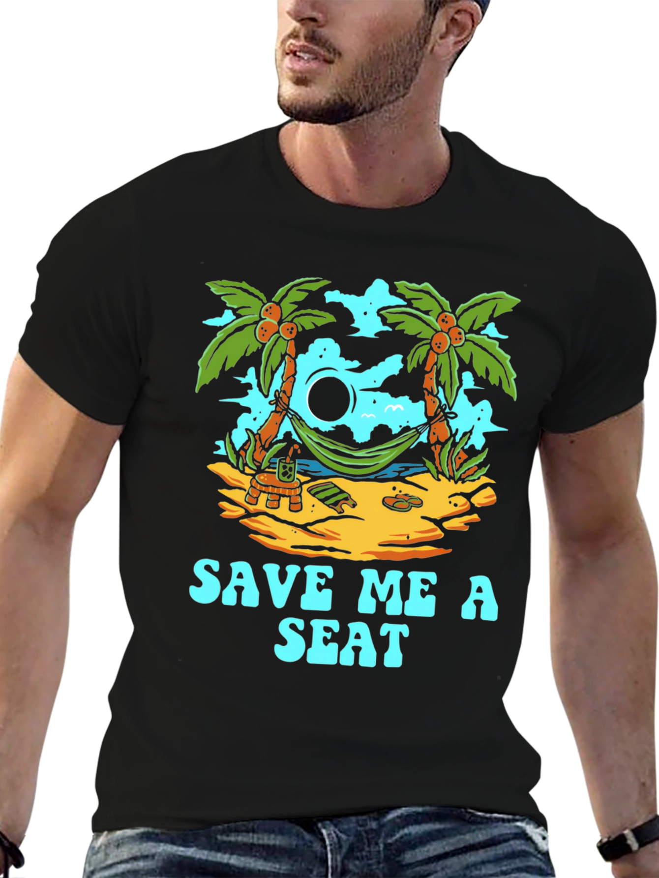 Tropical Beach Save Me a Seat T-Shirt