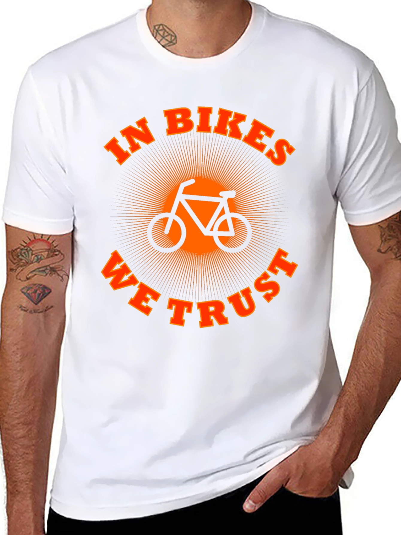 In Bikes We Trust Graphic Tee