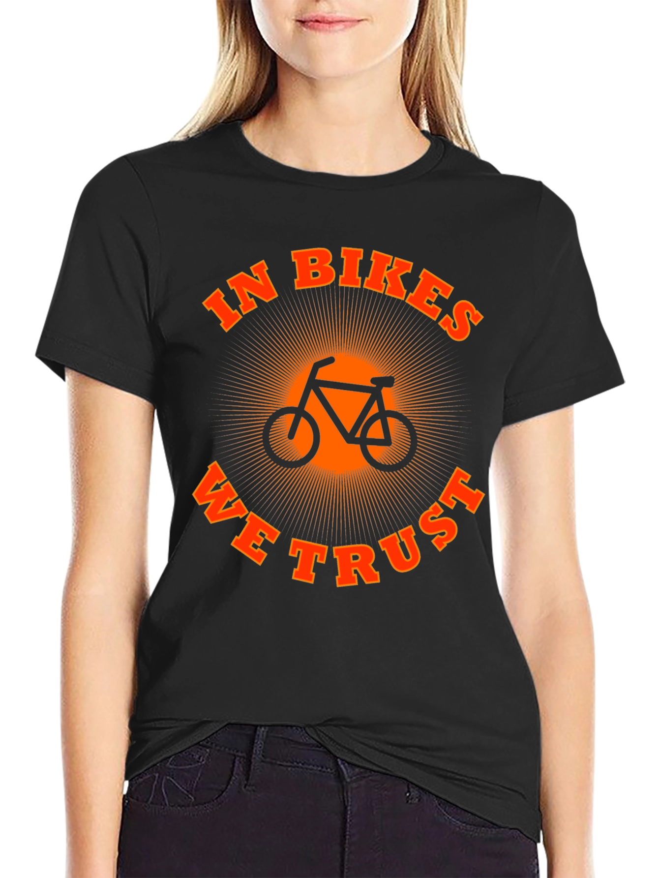In Bikes We Trust Graphic Tee
