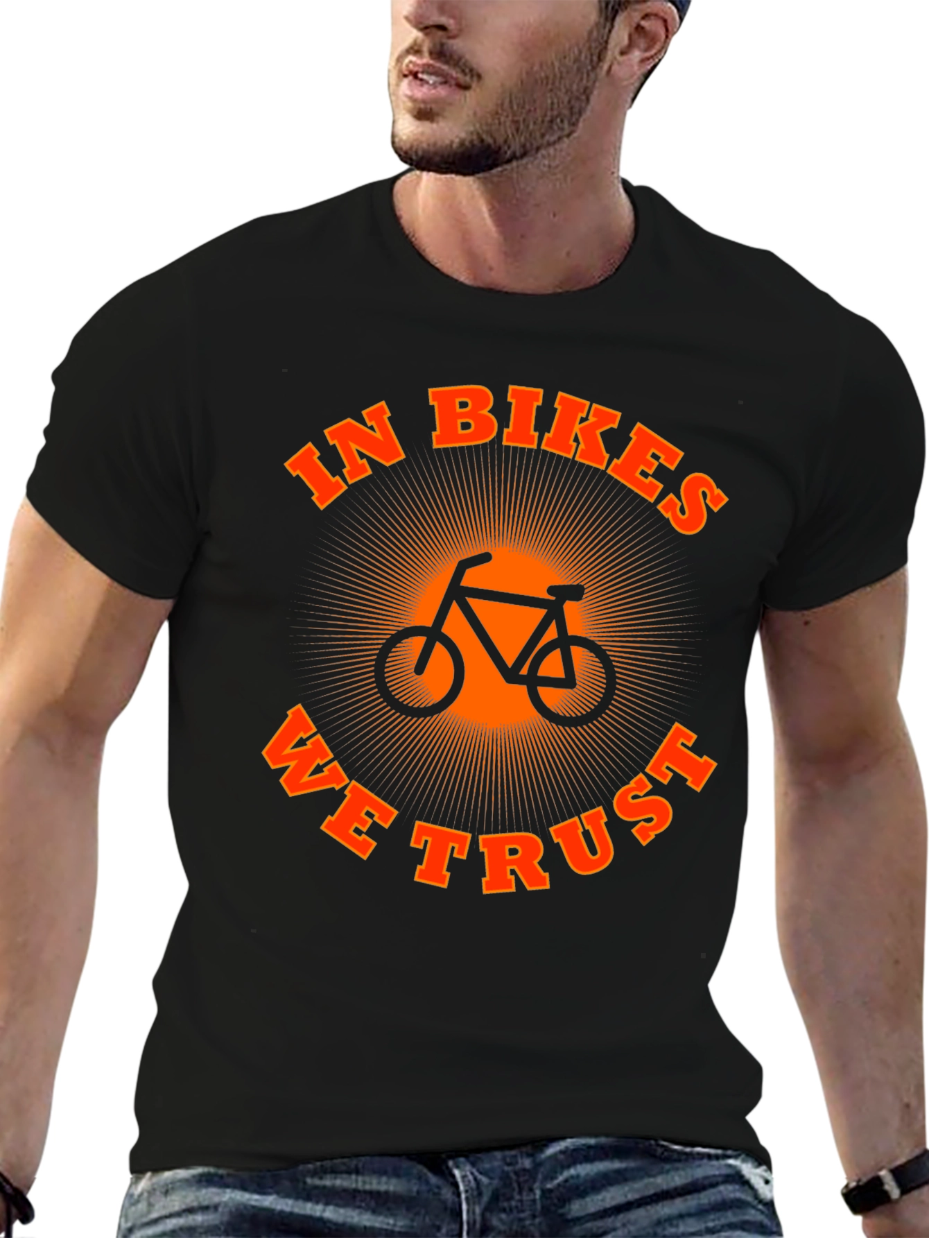 In Bikes We Trust Graphic Tee
