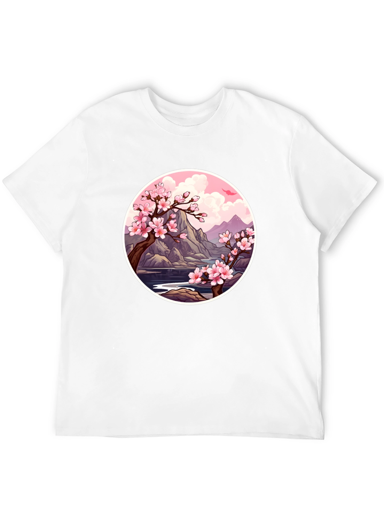 Cherry Blossom Graphic Tee - Nature Inspired Design