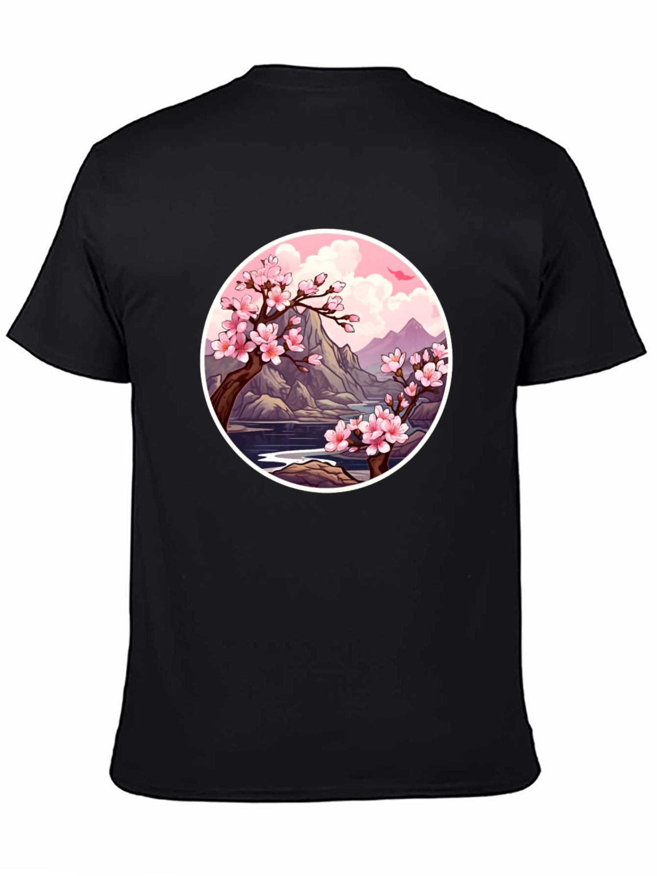 Cherry Blossom Graphic Tee - Nature Inspired Design