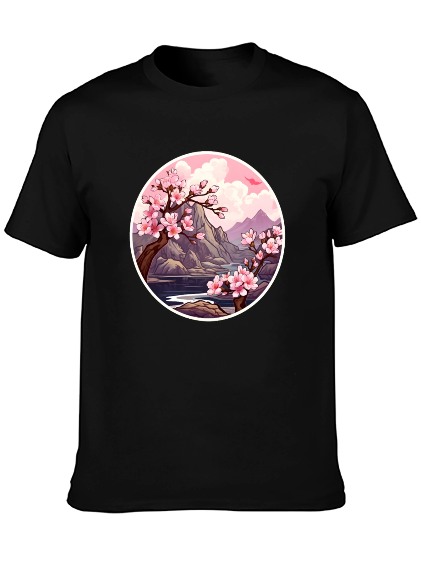 Cherry Blossom Graphic Tee - Nature Inspired Design
