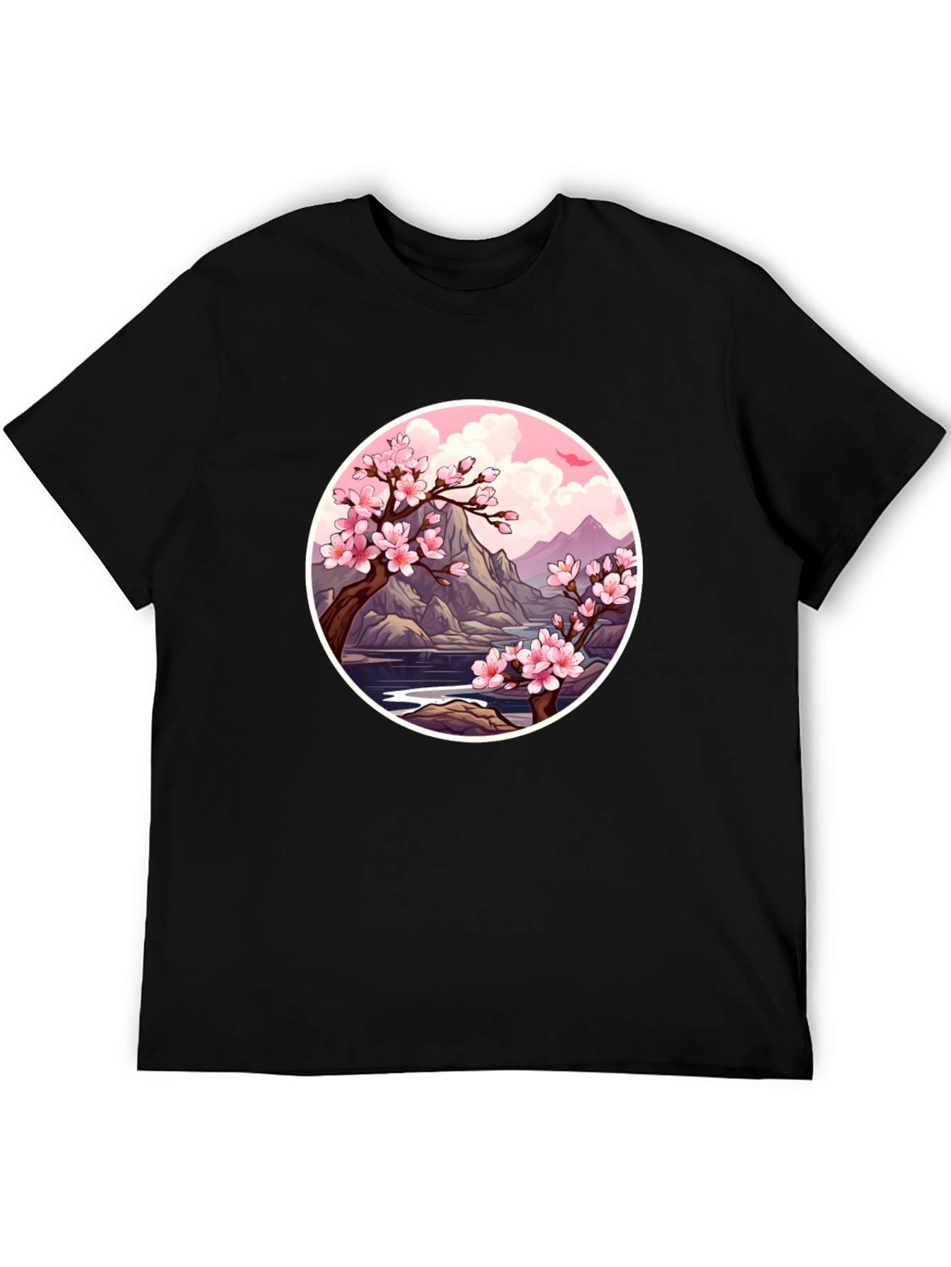 Cherry Blossom Graphic Tee - Nature Inspired Design
