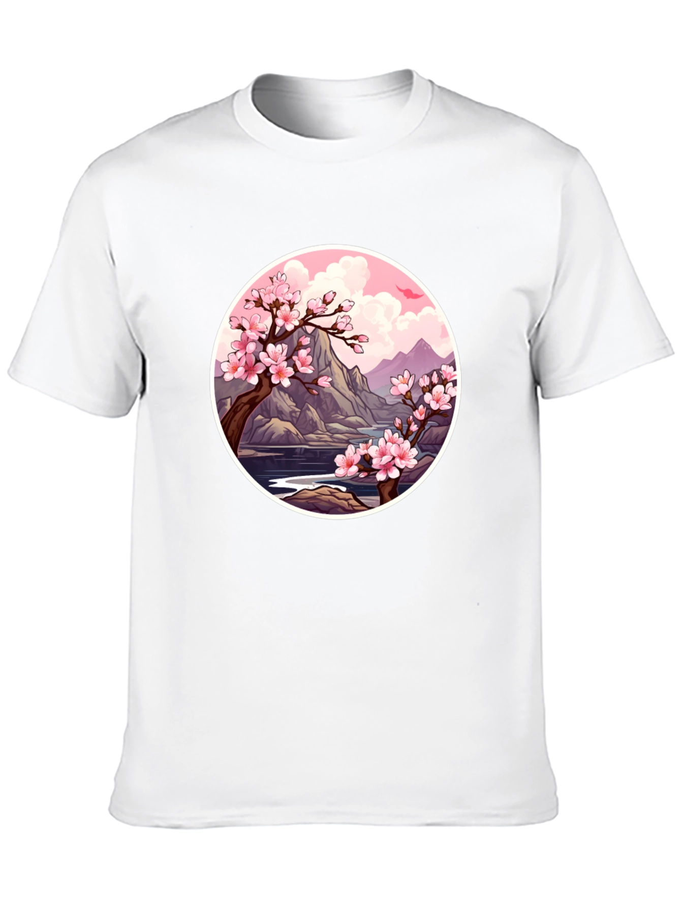 Cherry Blossom Graphic Tee - Nature Inspired Design