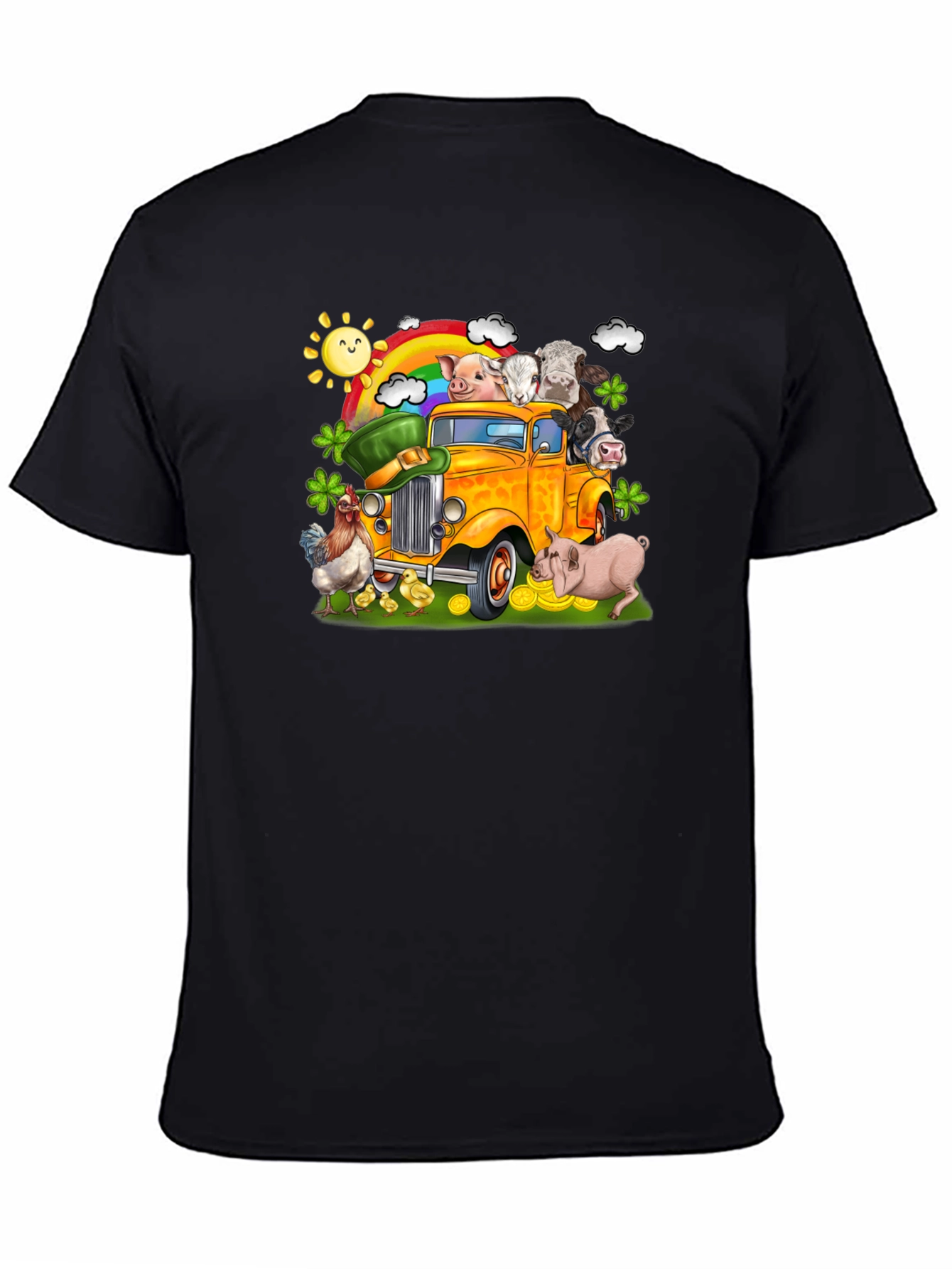 St Patricks Day Animals Truck T-Shirt