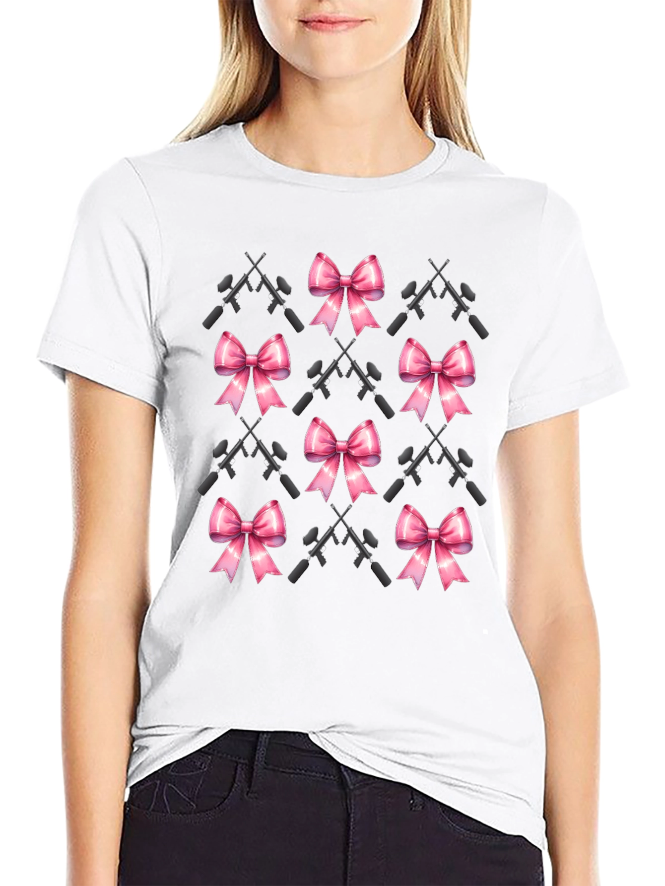 Paintball Bow Pattern T-Shirt