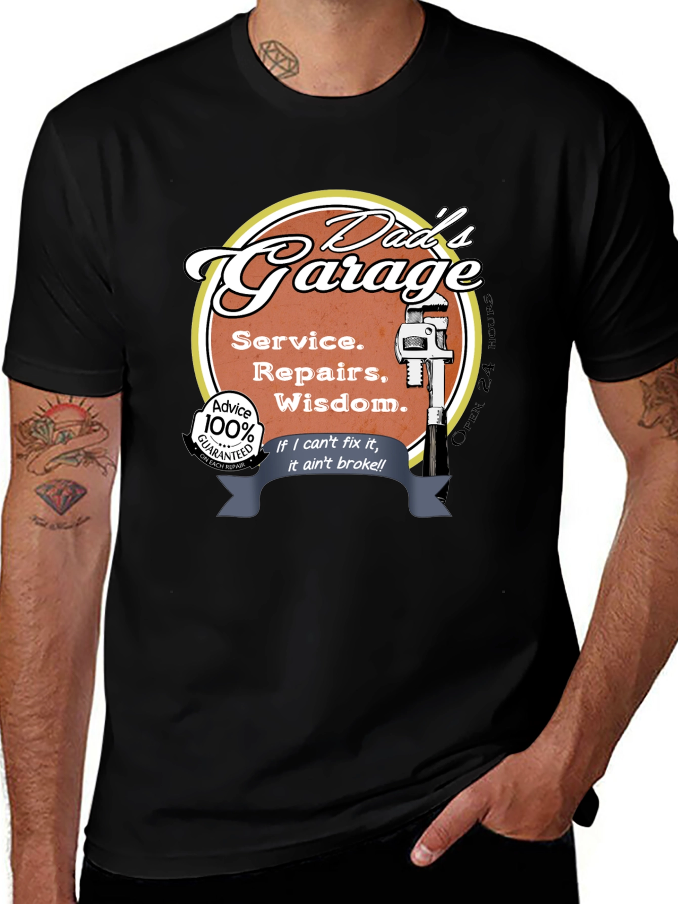 Dads Garage T-Shirt - Service Repairs Wisdom