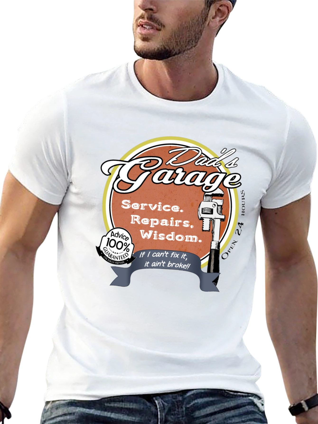 Dads Garage T-Shirt - Service Repairs Wisdom