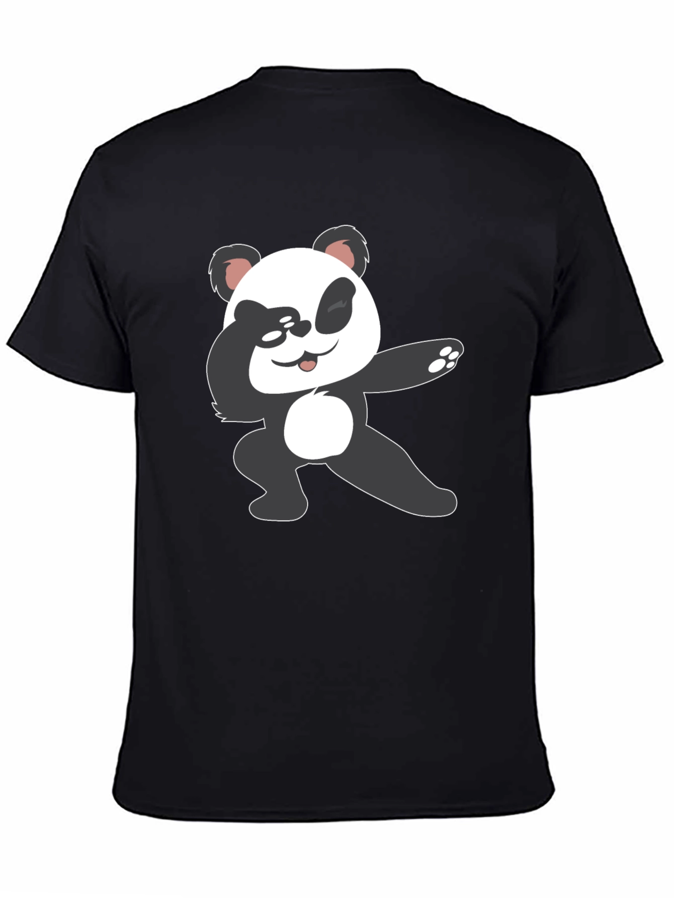 Dabbing Panda Graphic Tee - Black T-Shirt