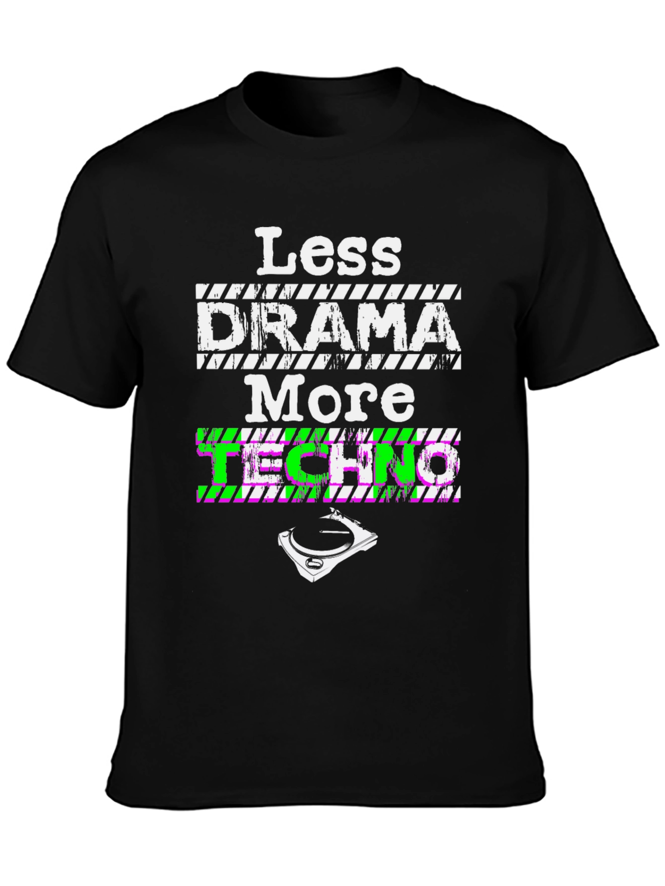Less Drama More Techno Graphic Tee