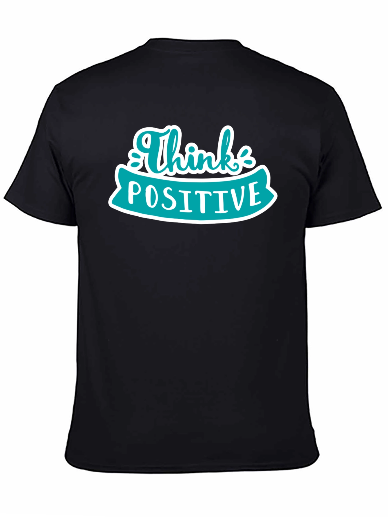 Think Positive Graphic Tee - Black Casual Shirt